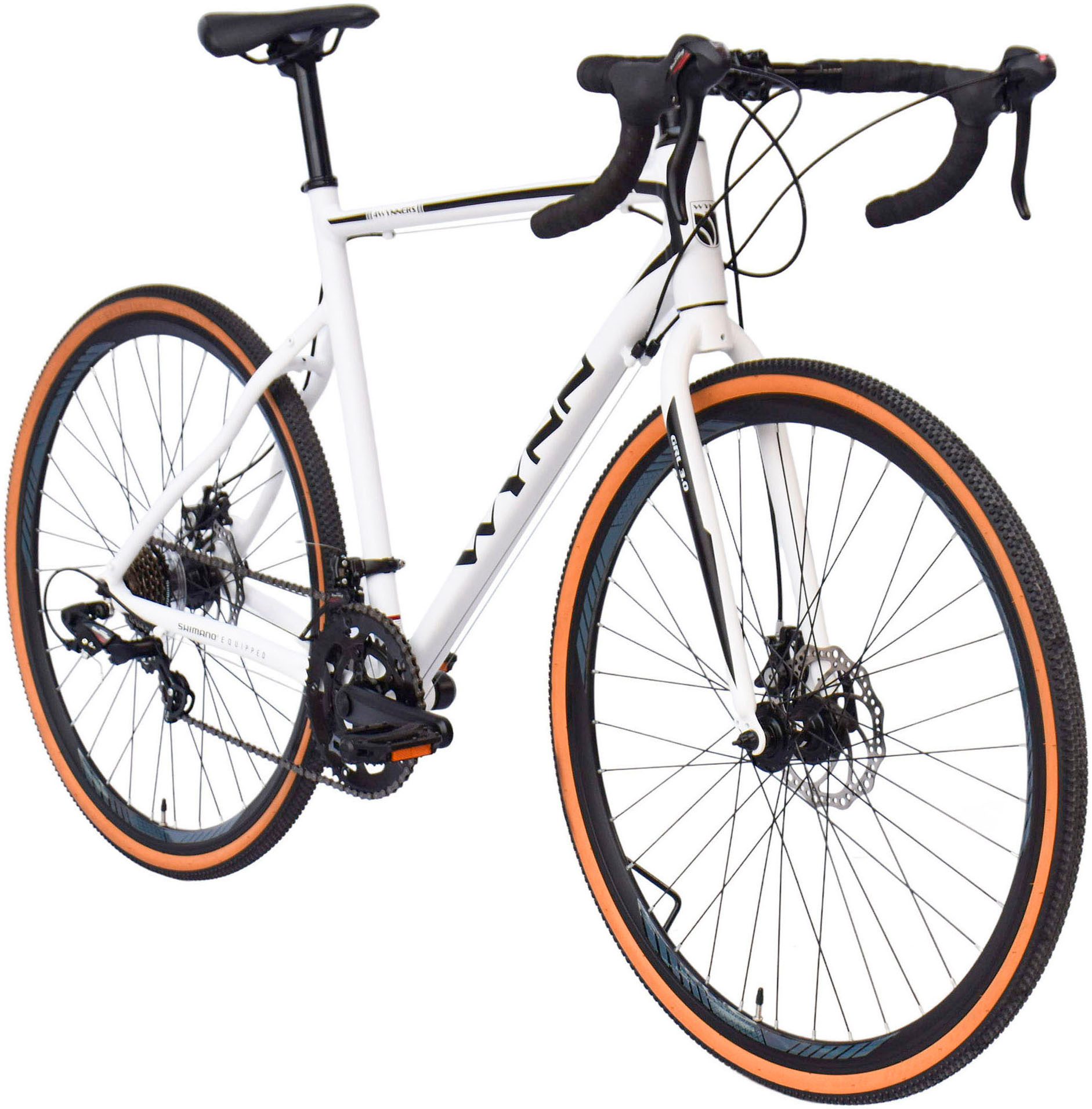 WYNN Gravelbike GRL3.0, 14 Gang Shimano Tourney Schaltwerk, Kettenschaltung
