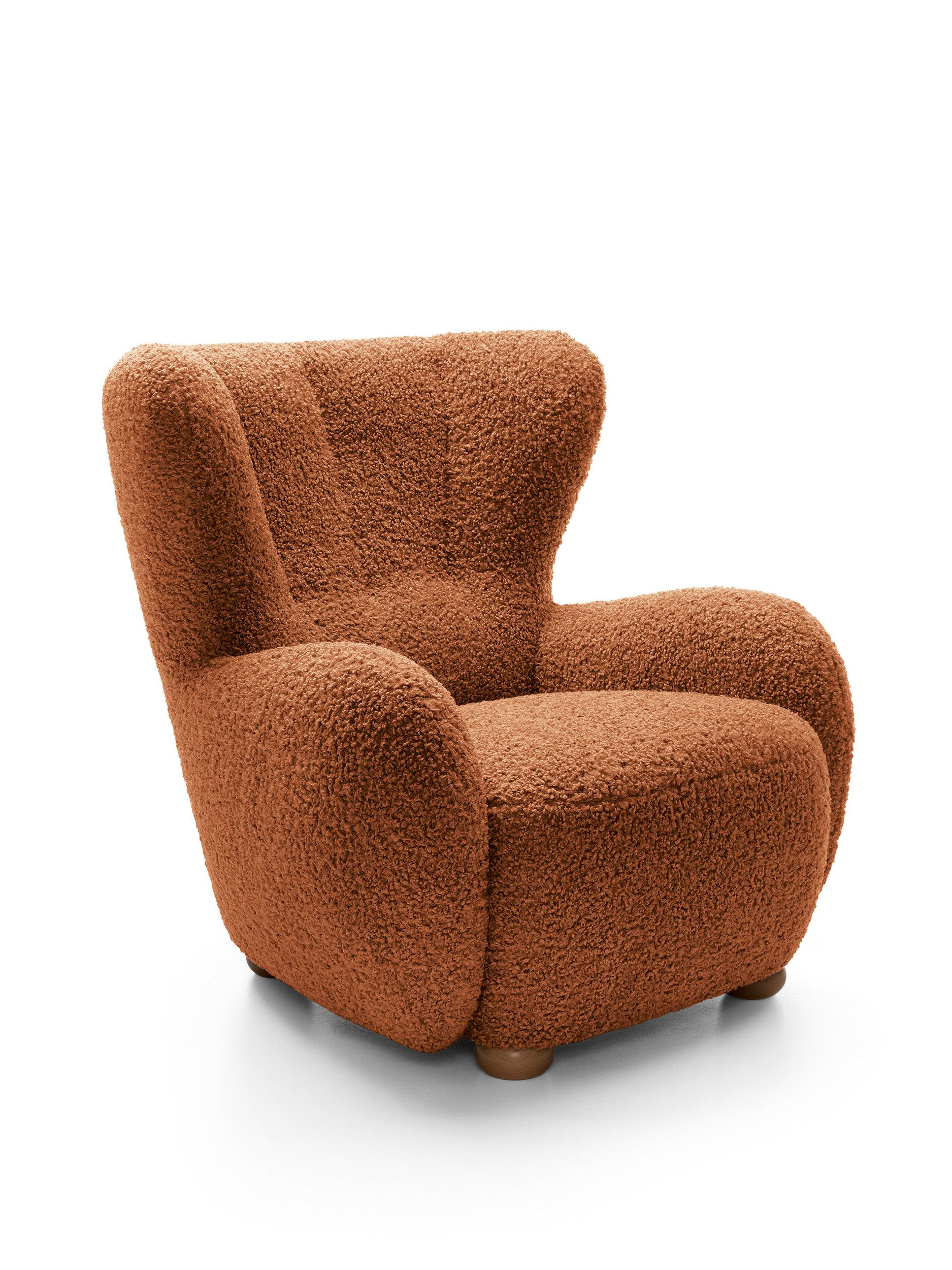 Goldstoff Sessel HUGSY Relaxsessel Boucle mit günstig online kaufen
