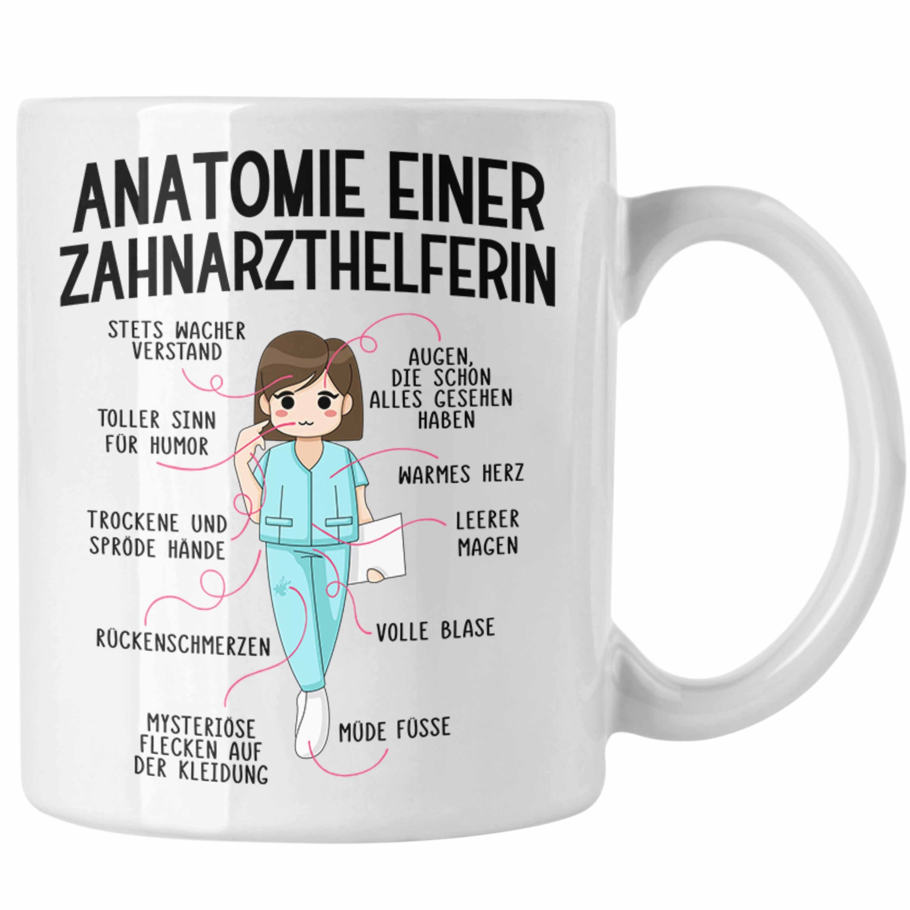 Trendation Tasse Trendation - Zahnarzthelferin Tasse Geschenk Lustig Zahnarzt Damen Kol
