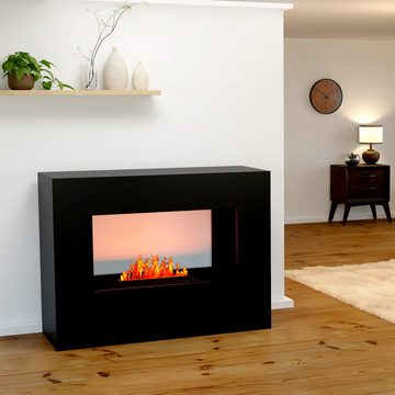 GLOW FIRE Elektrokamin Konsalik Wasserdampf Kamin, Elektrischer Kamin, Wasserdampfkamin mit 3D Feuer und Knisterfunktion