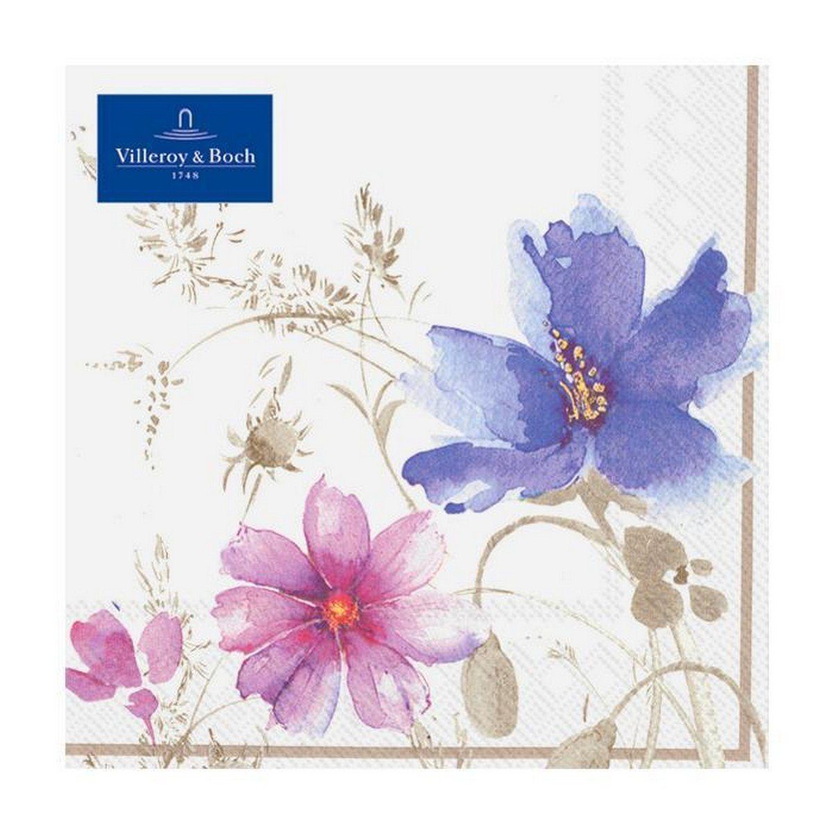 Villeroy & Boch Papierserviette Mariefleur Gris IHR-Ideal, 33x33 cm