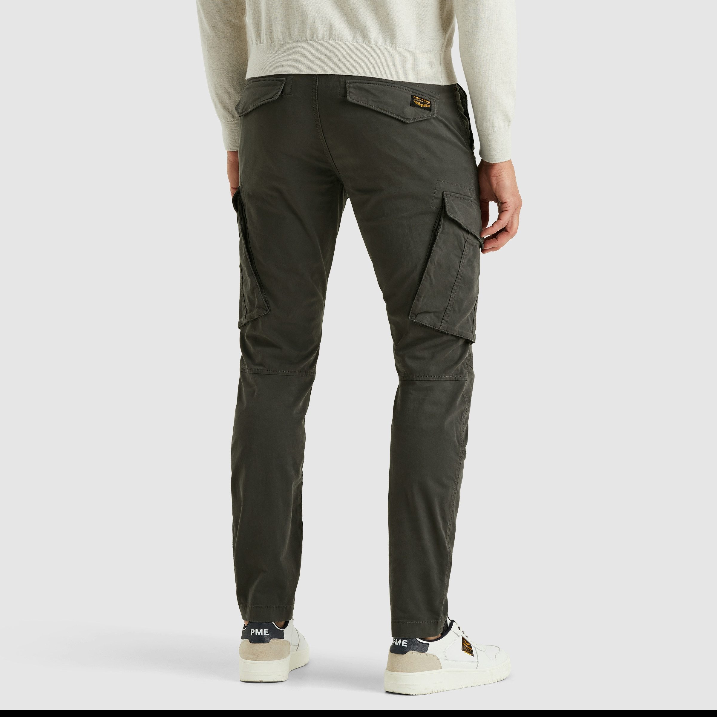 PME LEGEND Cargohose Nordrop Stretch Twill mit Logo Stickerei