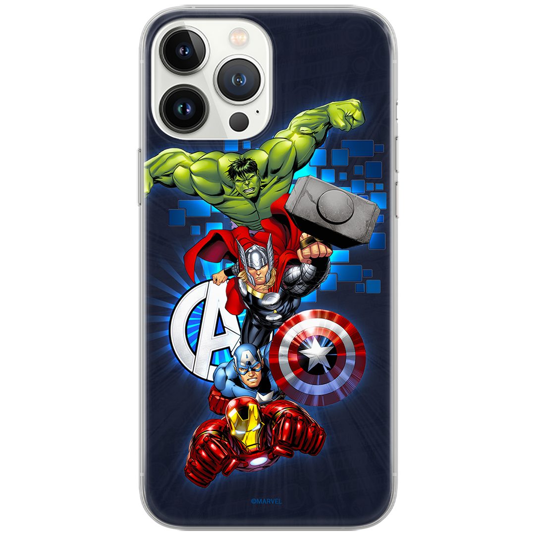 MARVEL Handyhülle Handyhülle Avengers 001 Marvel Full Print Marineblau