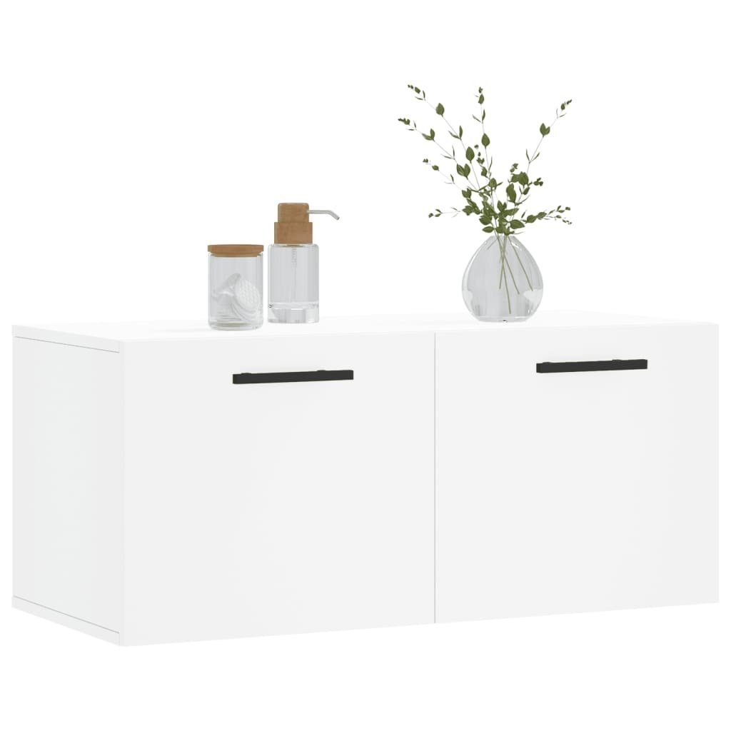 vidaXL Hängeschrank Wandschrank Weiß 80x36,5x35 cm Holzwerkstoff (1-St) – Bild 3 von 5