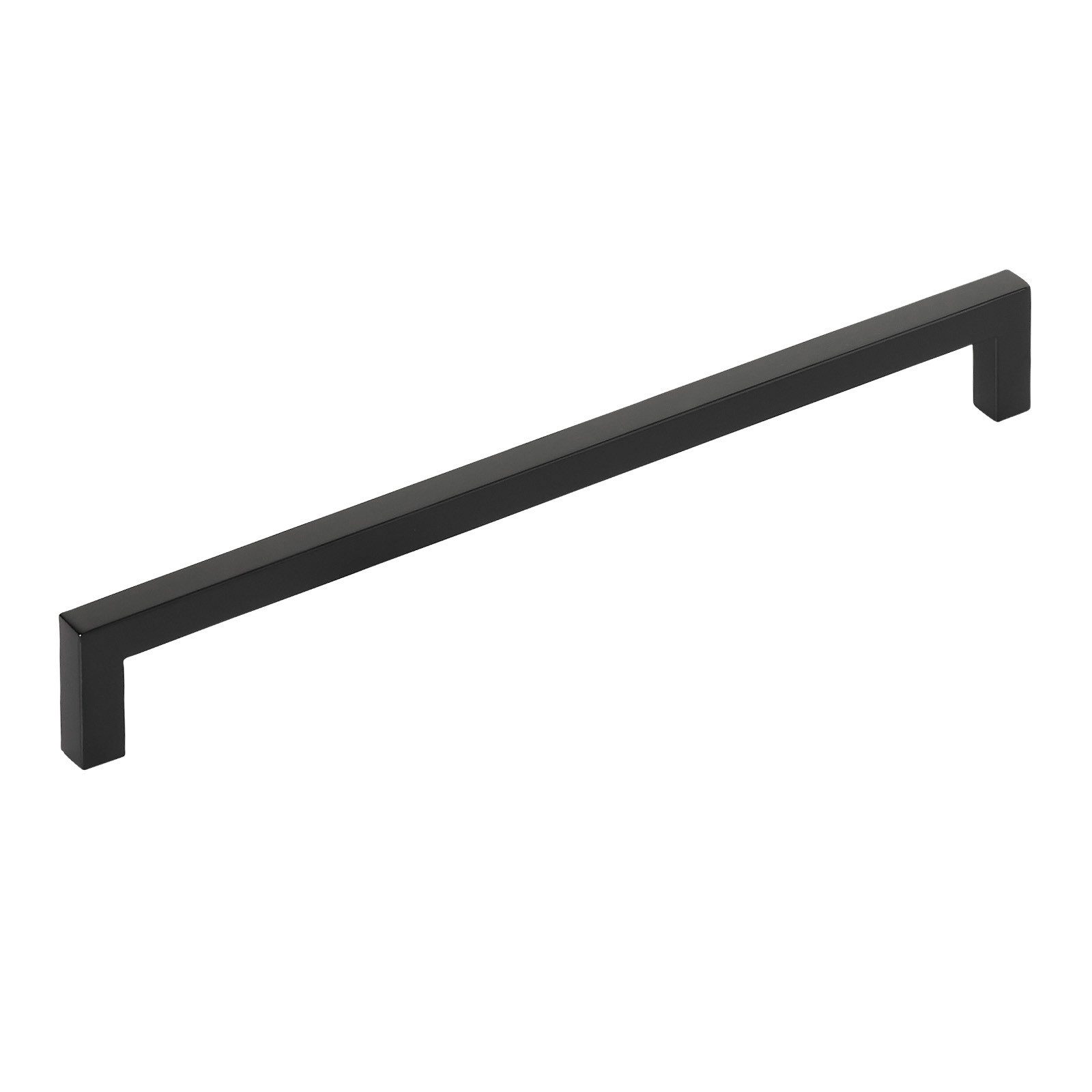SO-TECH® Möbelgriff Stangengriff E8, aus echt Edelstahl, Profil eckig 10x10 mm (1-St), schwarz matt, Bohrlochabstand 320 mm, mit Schrauben