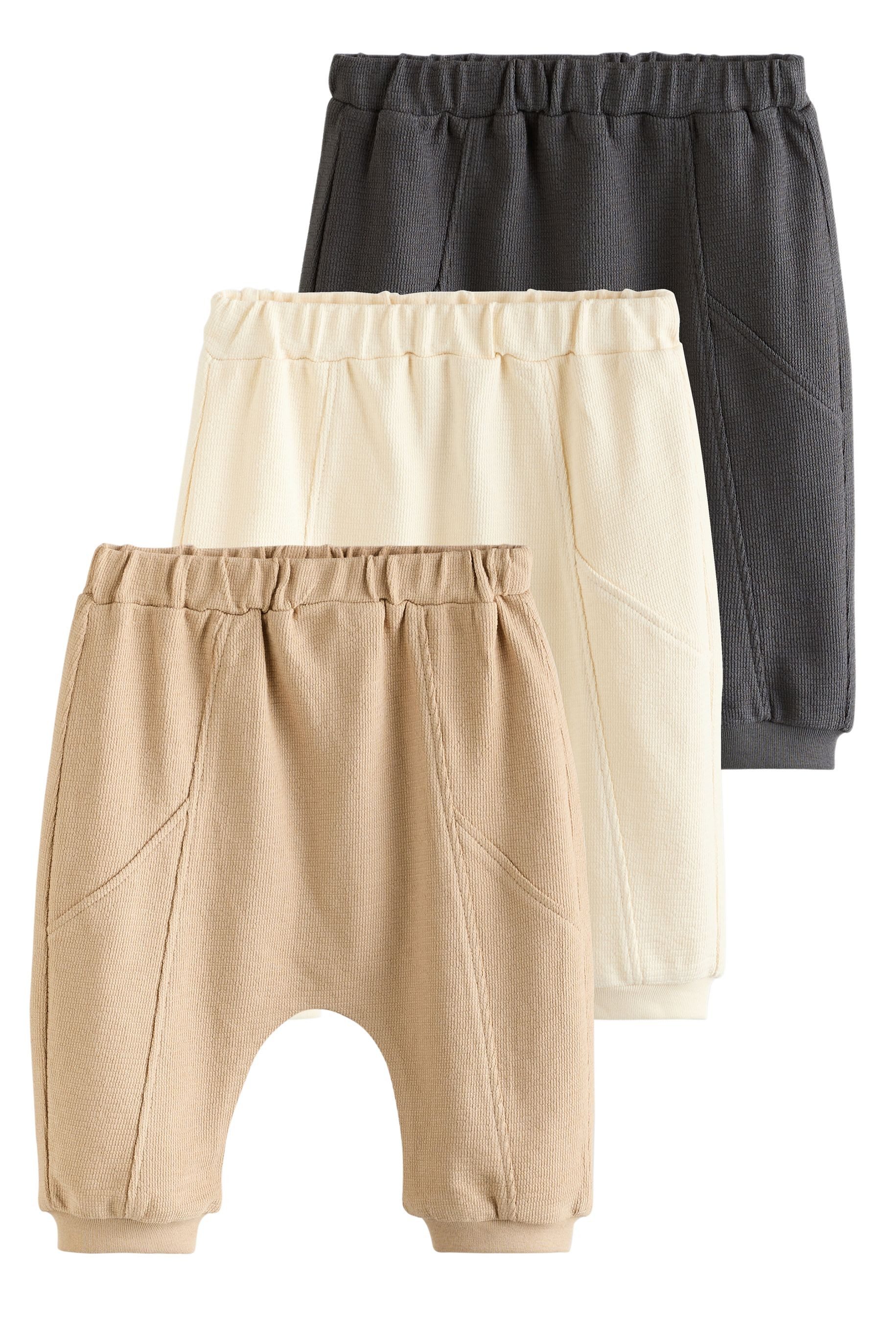 Jogginghose Baby-Jogginghosen aus 100 % Baumwolle, 3er-Pack