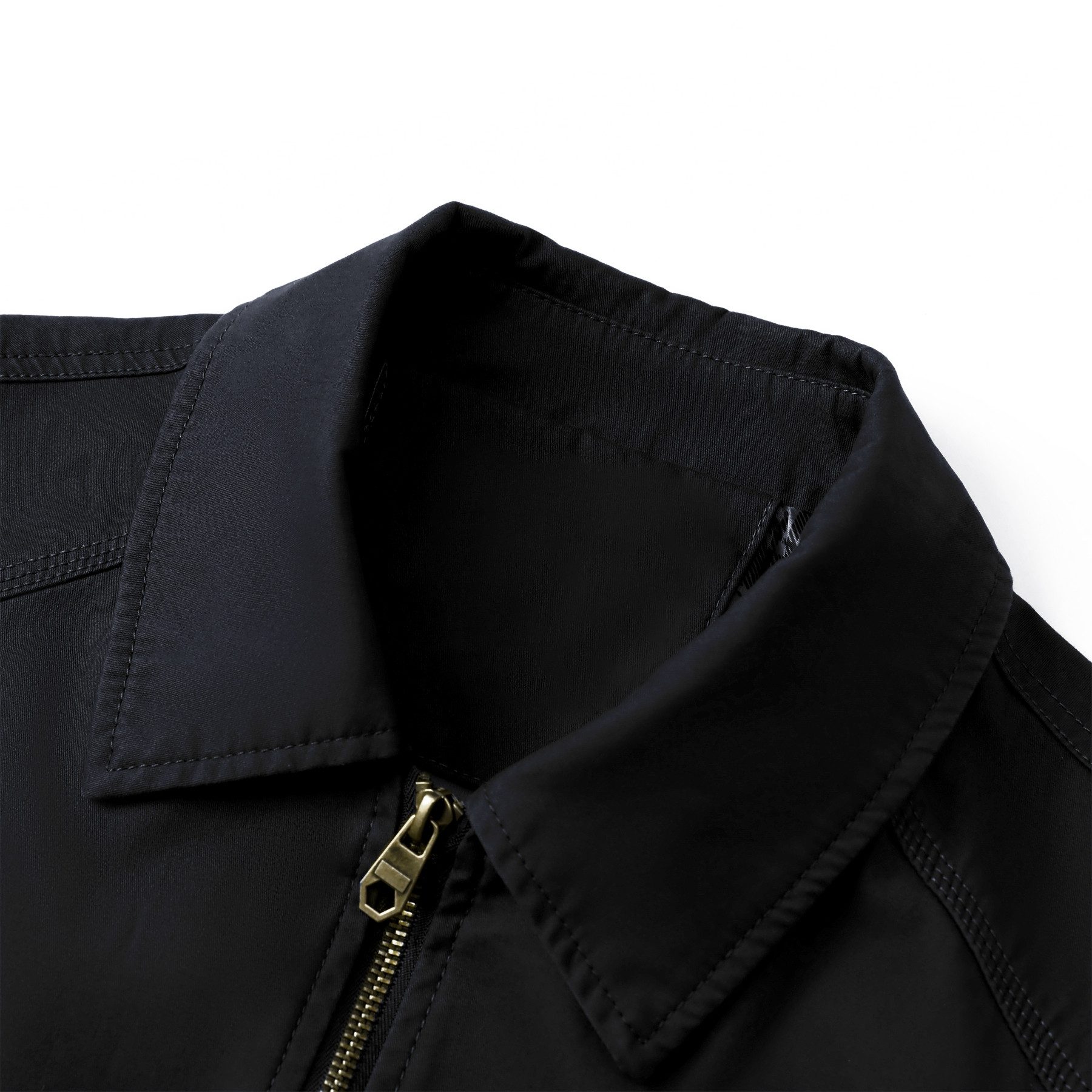 Allthemen Bomberjacke aus reiner Baumwolle Blouson mit Reißverschlusstaschen