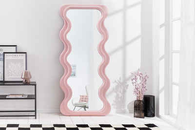 riess-ambiente Wandspiegel CURVY 160cm rosa (Einzelartikel, 1-St), Flur · Kunststoff · Rahmen · Wellen · Ganzkörper · Groß · Modern