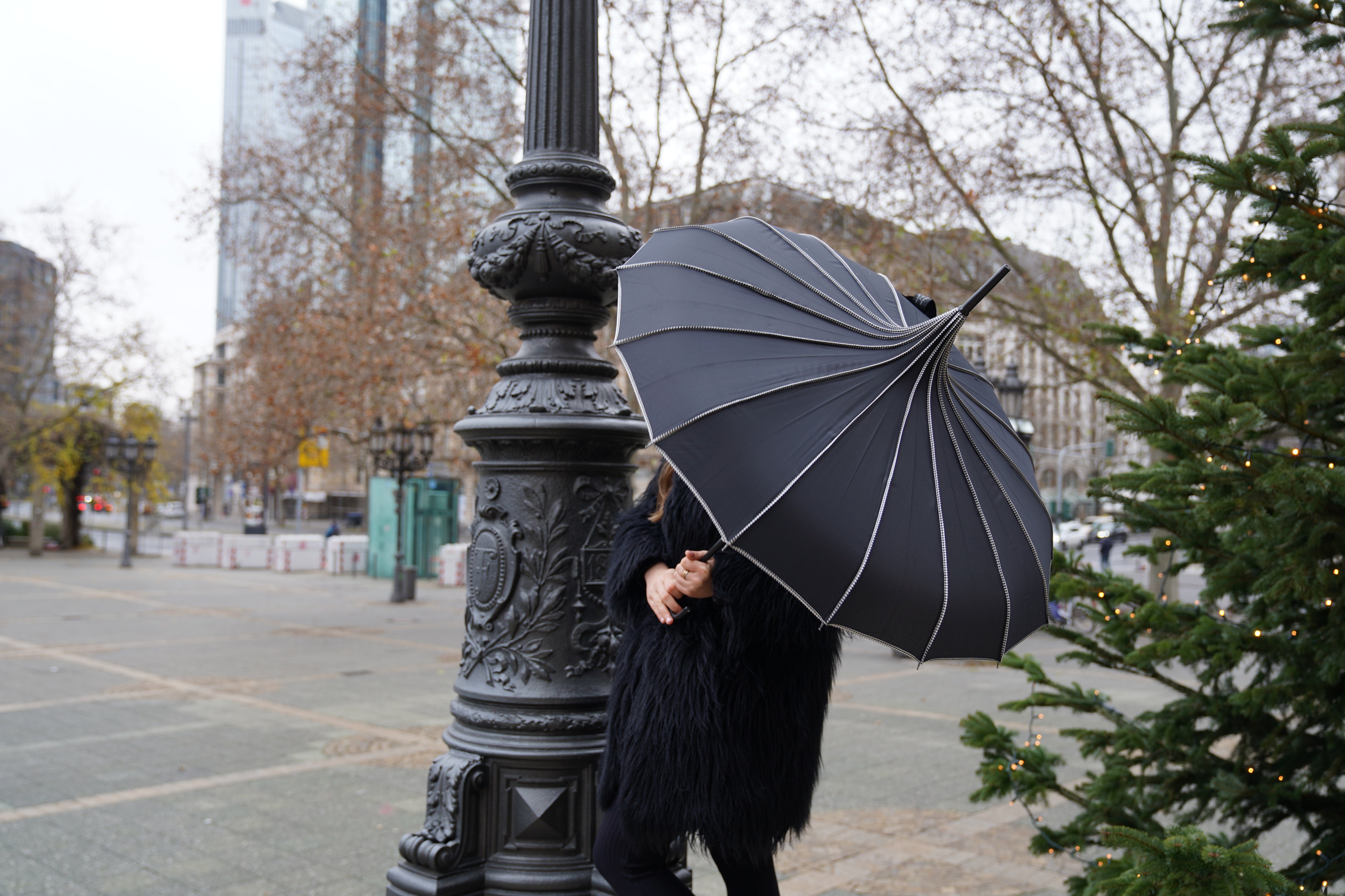 Damen Regenschirme von Lilienfeld Langregenschirm VON LILIENFELD Regenschirm Sonnenschirm Brautschirm Hochzeitsschirm Stockschir