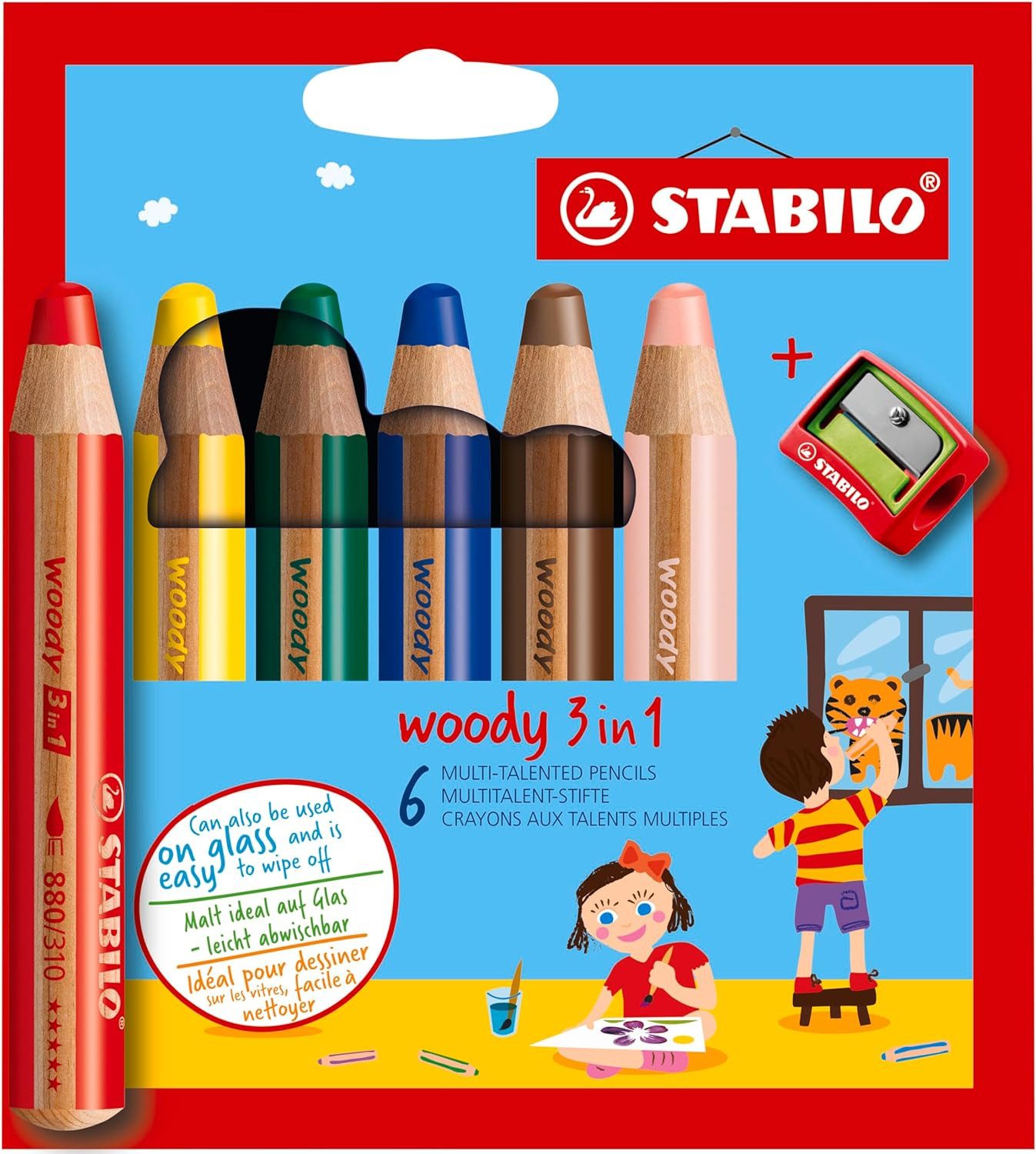 Buntstift Woody 3 in 1