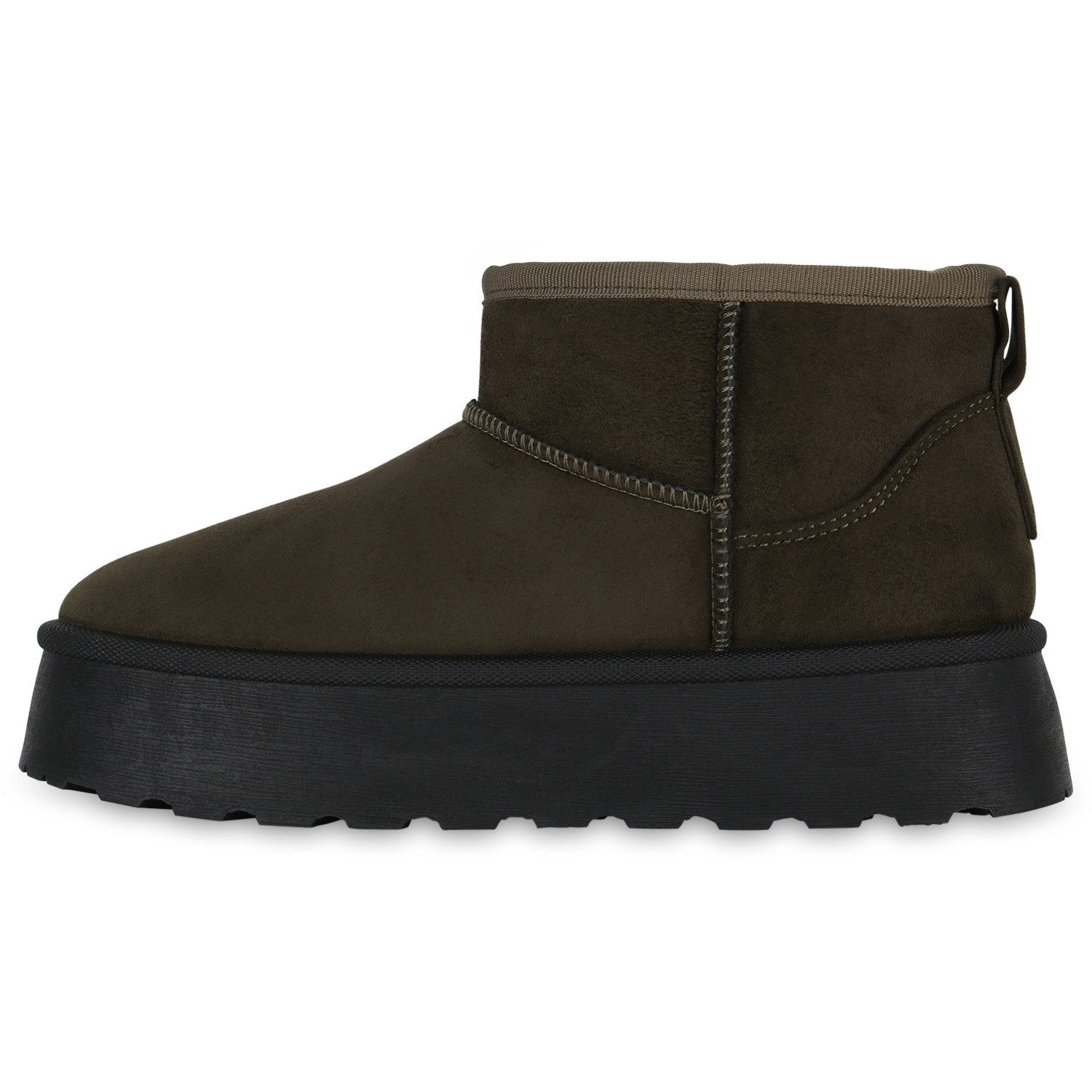 VAN HILL 840827 Winterstiefelette Damen Warm Gefütterte Winter Boots Bequem günstig online kaufen