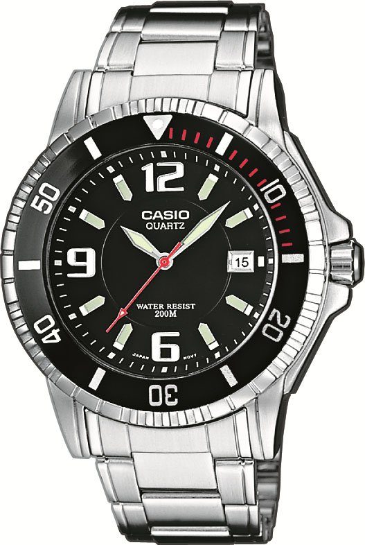 Casio Collection Quarzuhr MTD-1053D-1AVES, Armbanduhr, Herrenuhr, Datum, bis 20 bar wasserdicht