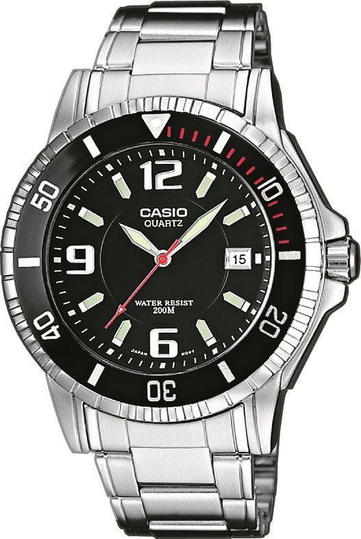 Casio Collection Quarzuhr MTD-1053D-1AVES, Gehäuse aus Edelstahl, Ø ca. 43  mm