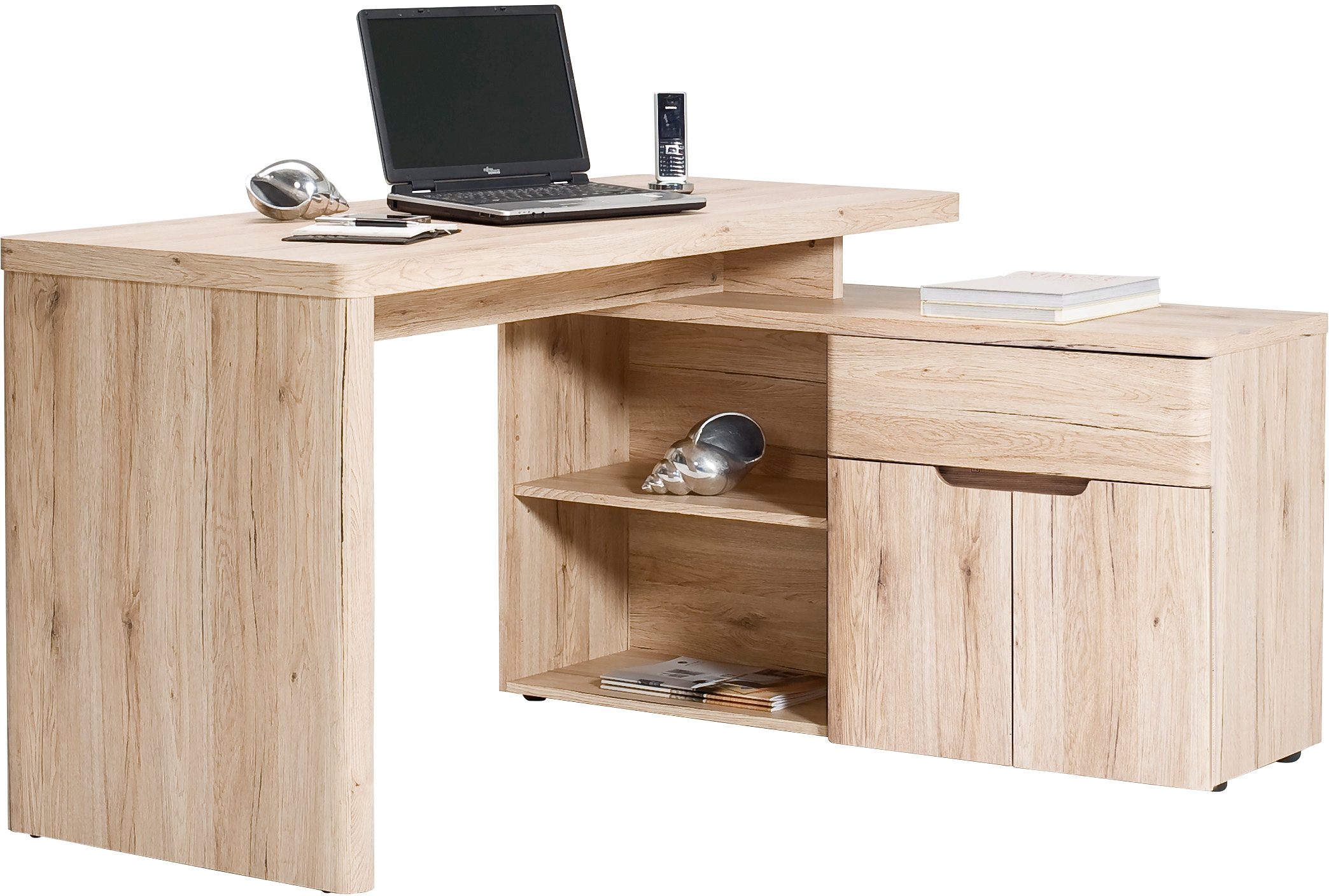 Jahnke Eck-Schreibtisch »CU-Libre 150 E« mit Regalelement ...