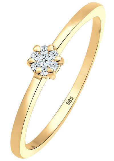 Elli DIAMONDS Verlobungsring »0612341813«, mit funkelnden Brillanten