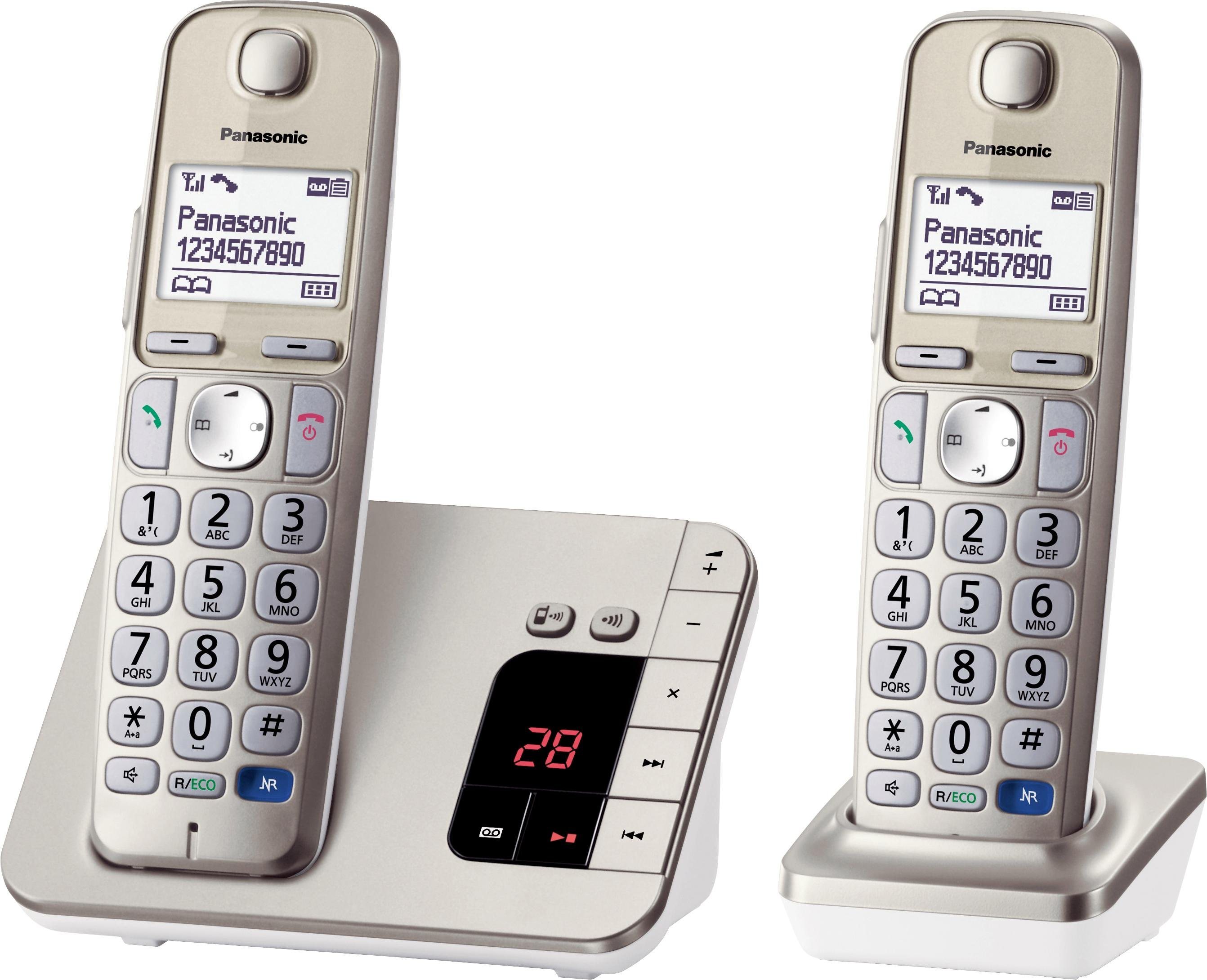 »KX-TGE222GN DUO« Schnurloses DECT-Telefon (Mobilteile: 2) »KX-TGE222GN DUO« Schnurloses DECT-Telefon (Mobilteile: 2)