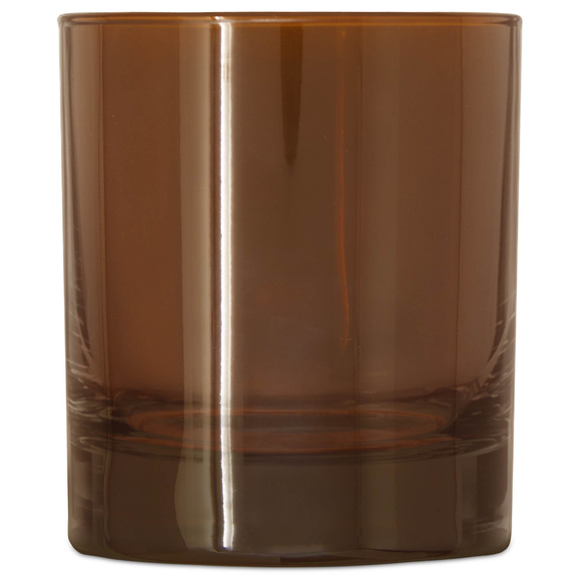 DistrEbution Whiskyglas Trinkglas Braun 300 ml, Стекло-Set, Whiskey Glas und Kerzenglas
