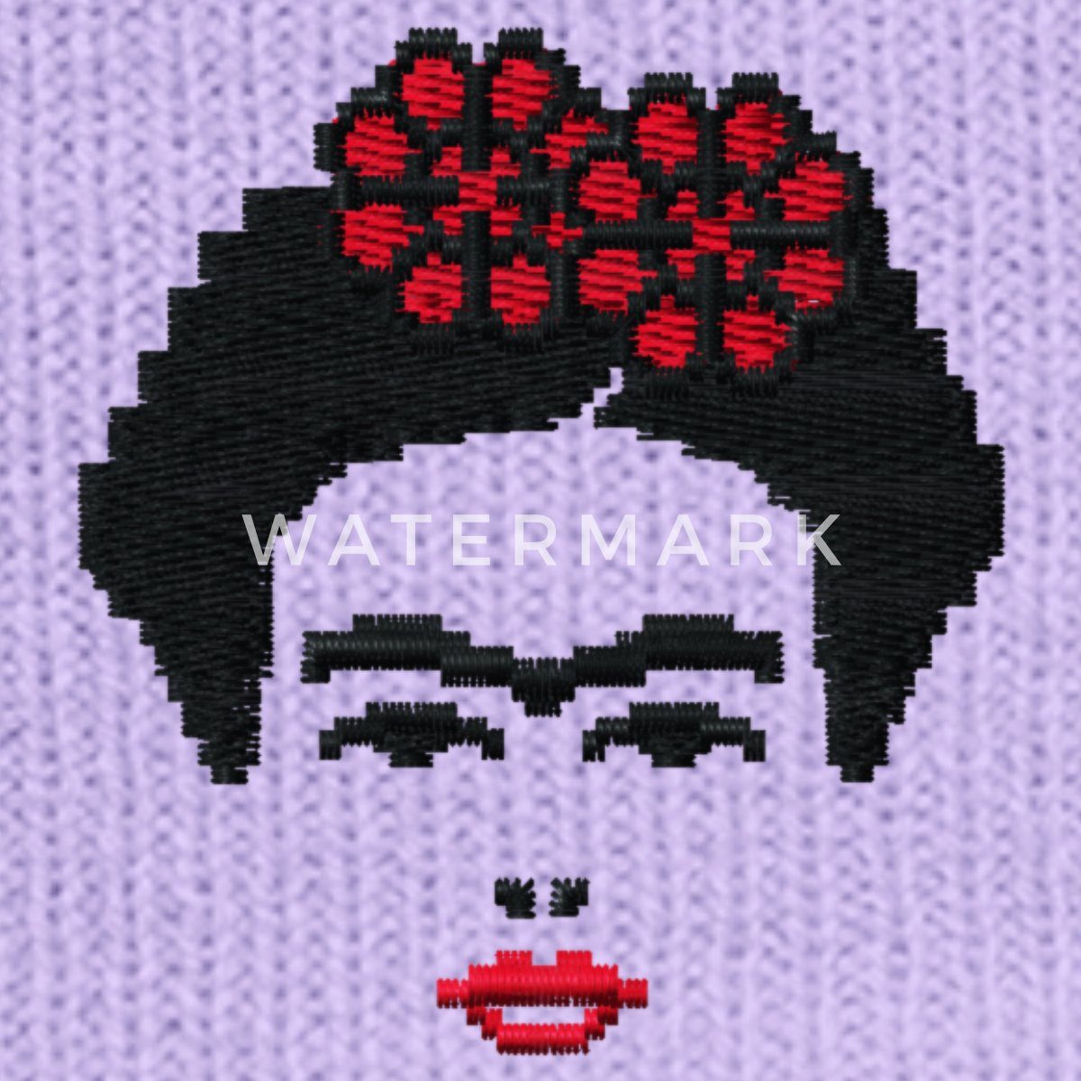 Spreadshirt Beanie Frida Kahlo Umriss Schwarz günstig online kaufen