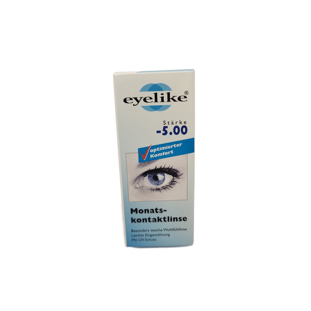 Monatslinsen Eyelike Monatskontaktlinse Stärke -5,0 1er Pack