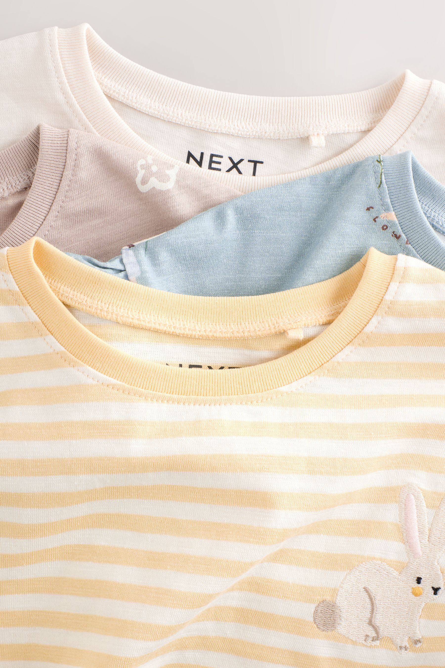 Next Langarmshirt Langärmelige Oberteile mit Rüschen im 4er-Pack (4-tlg)