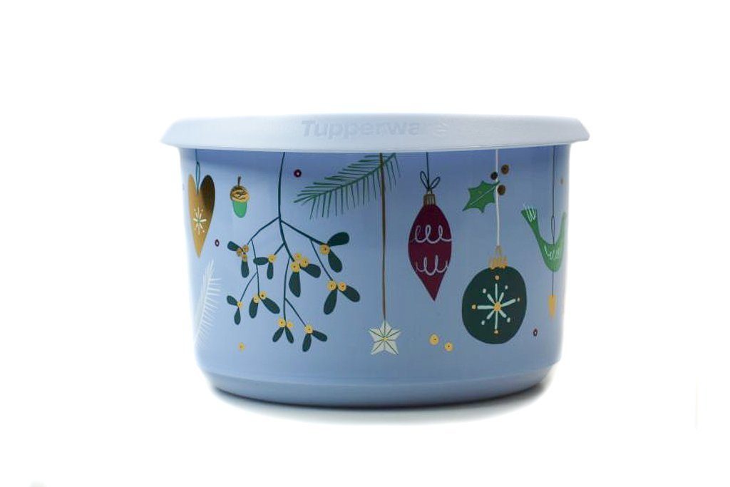 TUPPERWARE Vorratsdose Bingo 940 Weihnachten Behälter Vorrat hellblau ml