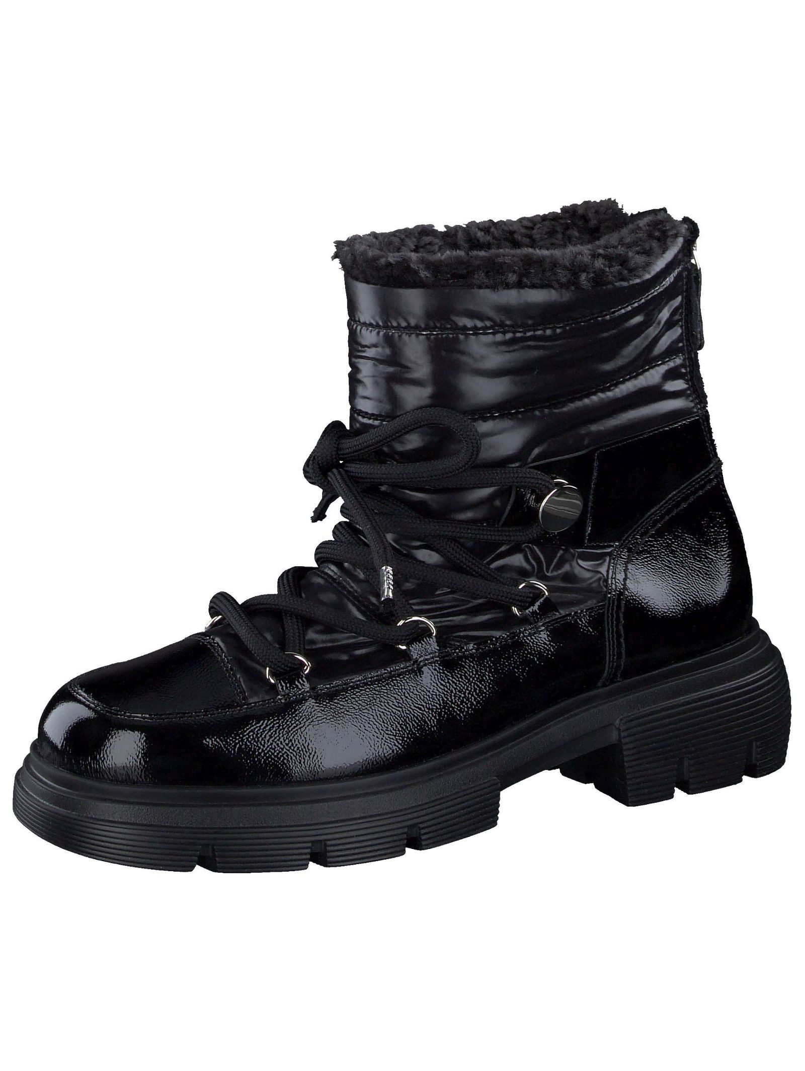 Paul Green Paul Green Stiefelette Leder/Textil Schnürstiefelette