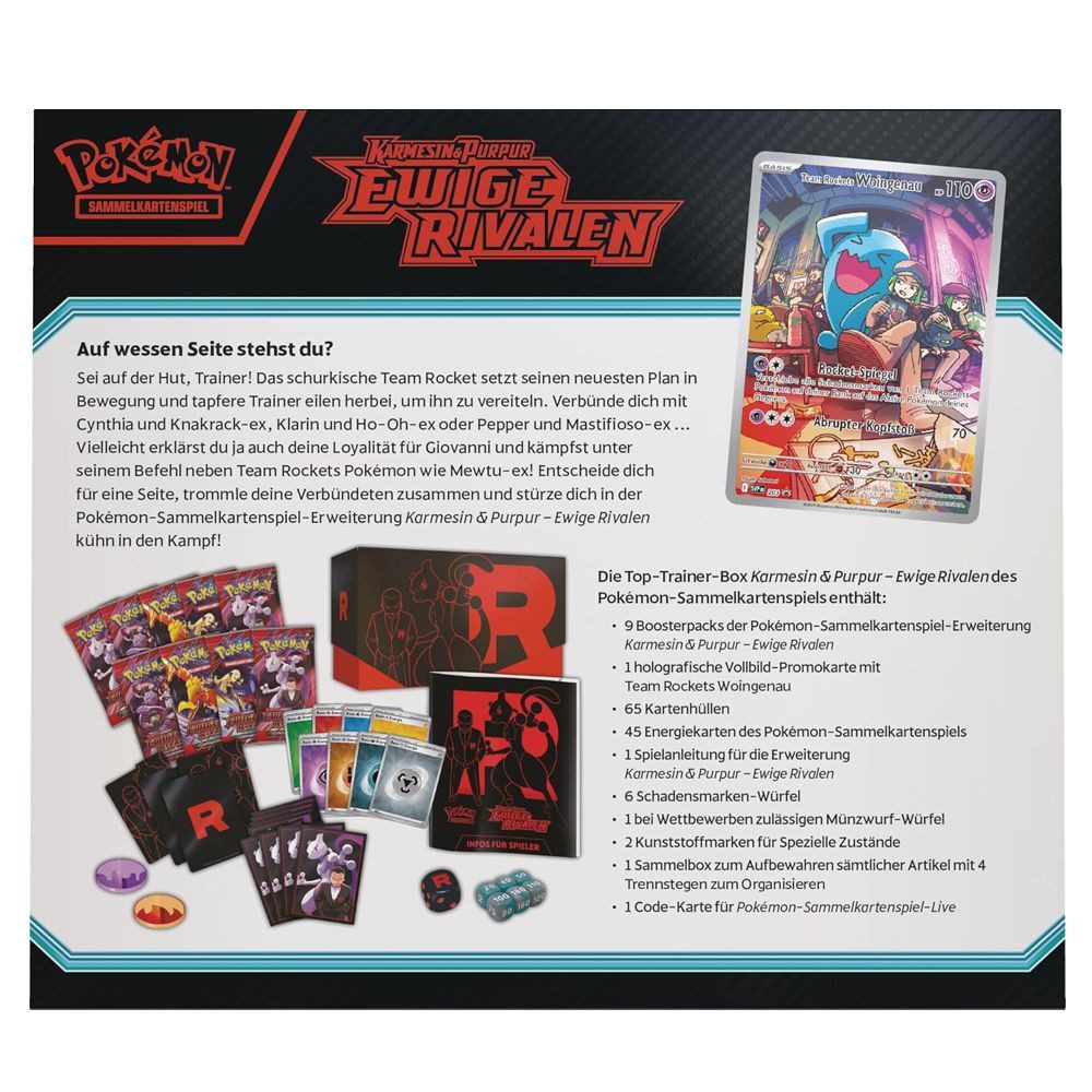 POKÉMON Sammelkarte Top-Trainer-Box Ewige Rivalen Pokemon Sammel-Karten deutsch