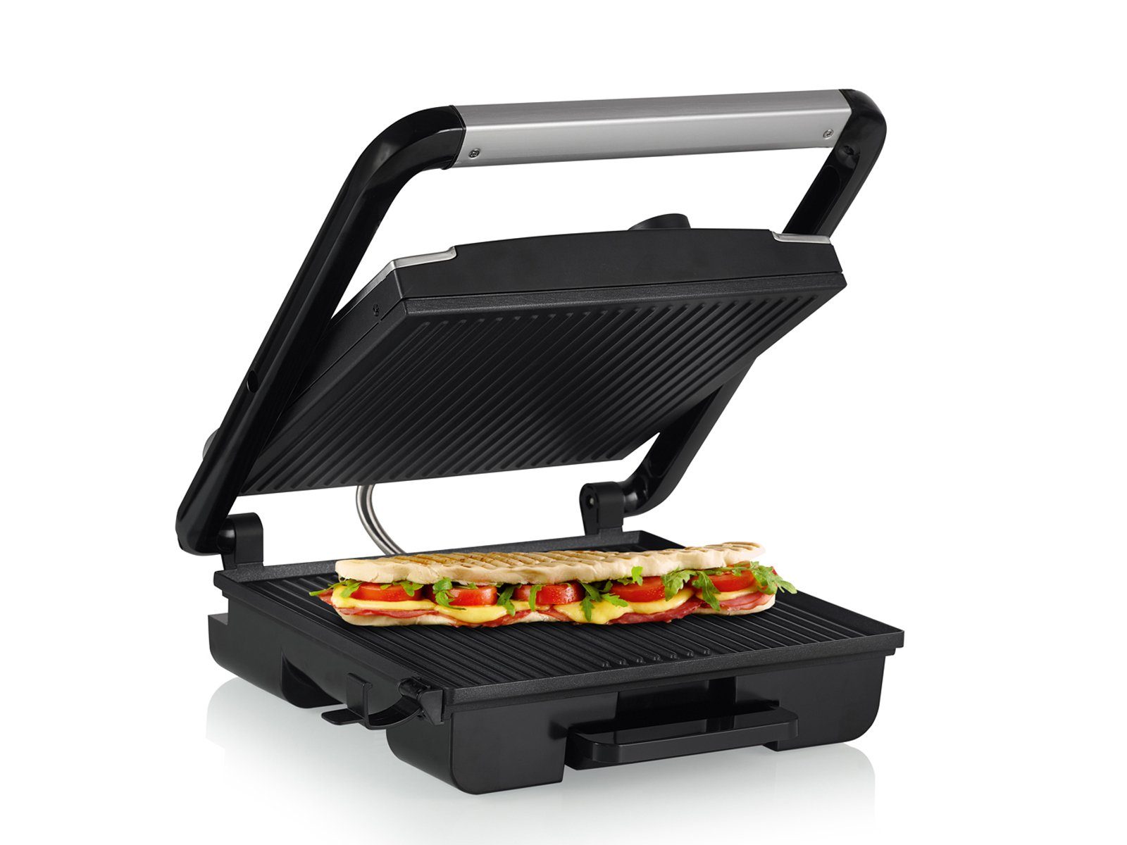 PRINCESS Kontaktgrill, 2000 W, Low fat Indoorgrill Elektro Multi Tisch-grill Snackmaker 30x27cm groß
