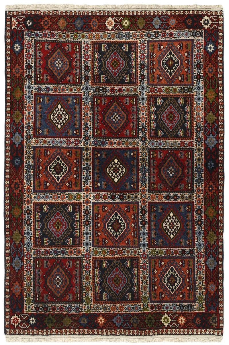 Orientteppich Yalameh 102x150 Handgeknüpfter Orientteppich / Perserteppich, Nain Trading, rechteckig, Höhe: 12 mm