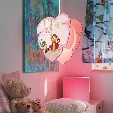 etc-shop LED Pendelleuchte, Leuchtmittel inklusive, Warmweiß, Farbwechsel, Kinder Pendel Leuchte Spiel Zimmer Decken Beleuchtung