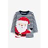 Navy Stripe Santa