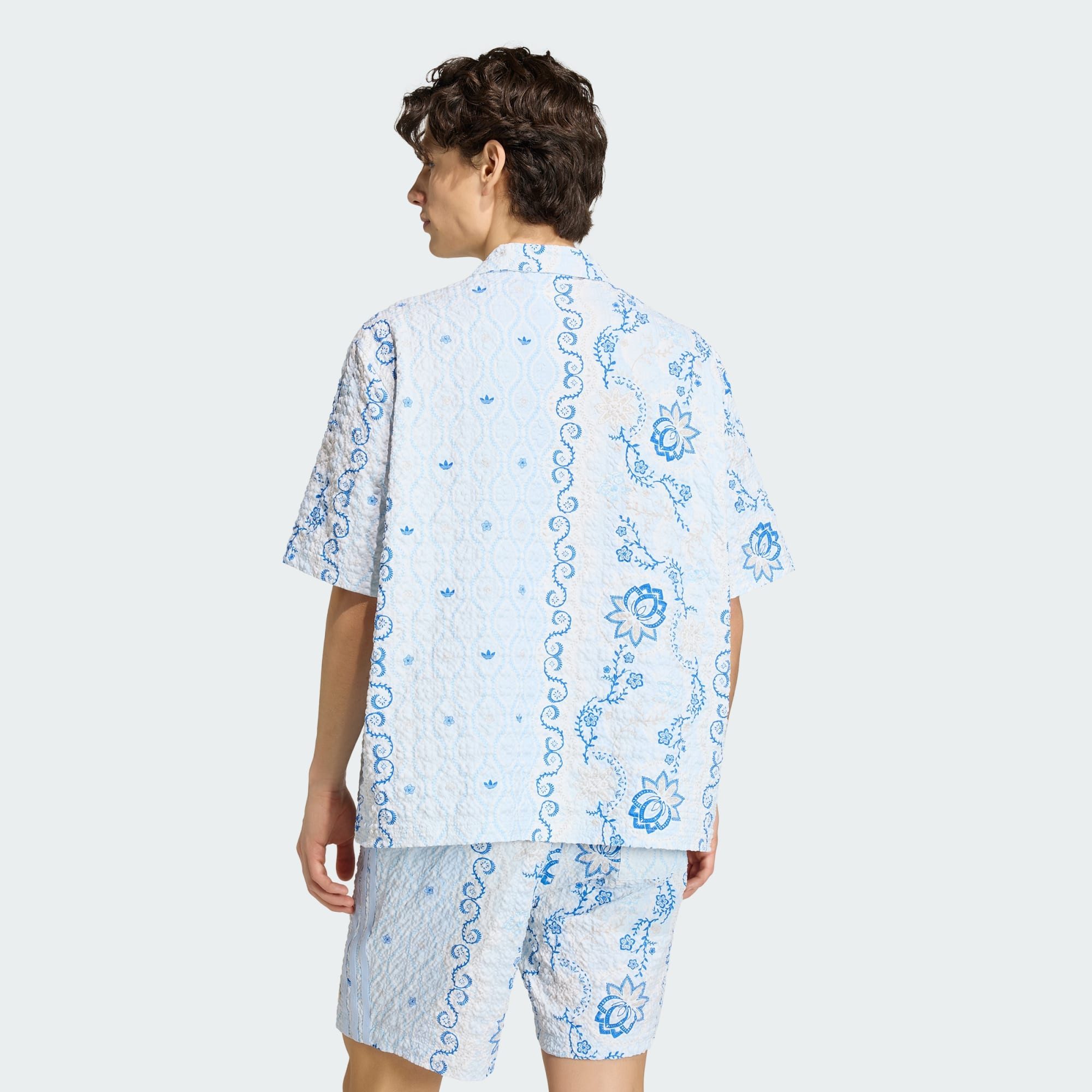 adidas Originals T-Shirt RESORT HEMD, PRINT, SEERSUCKER (1-tlg)