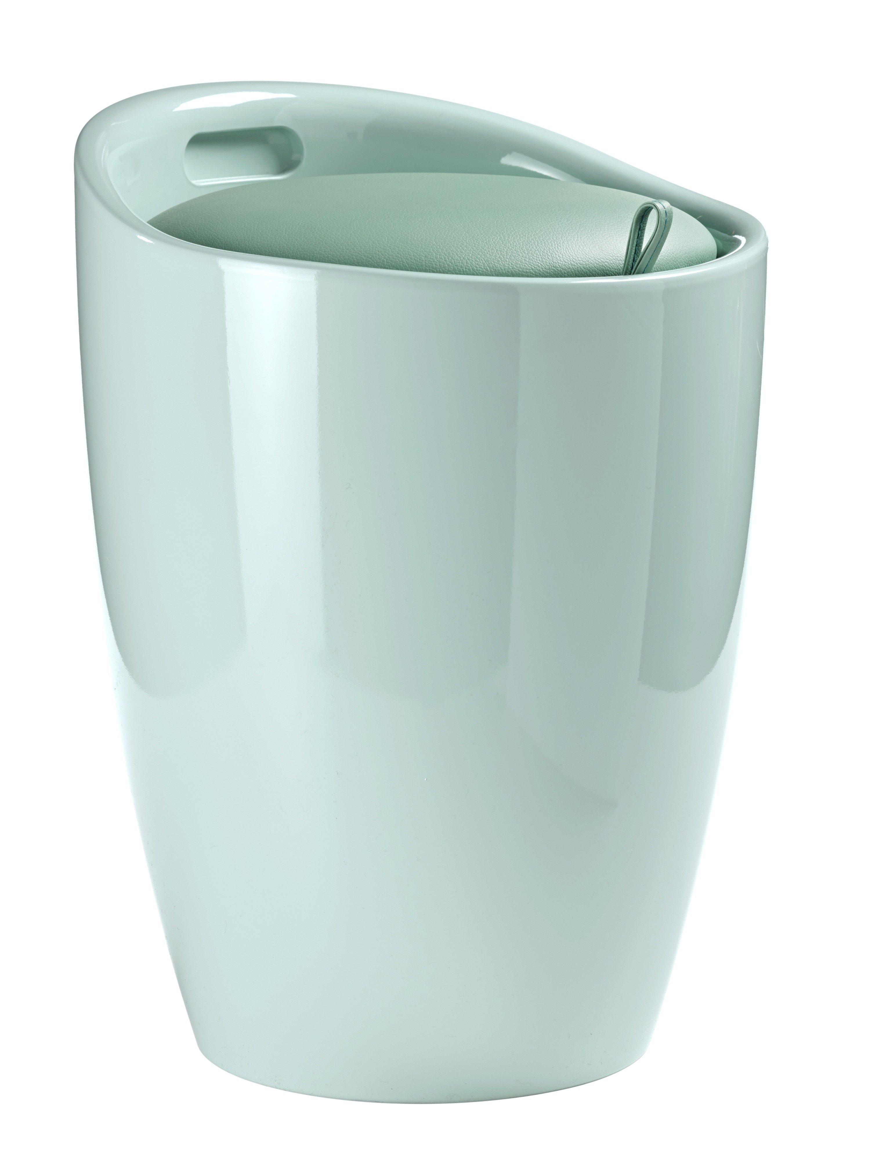 Hocker mit integriertem Wäschesammler Hocker mit integriertem Wäschesammler