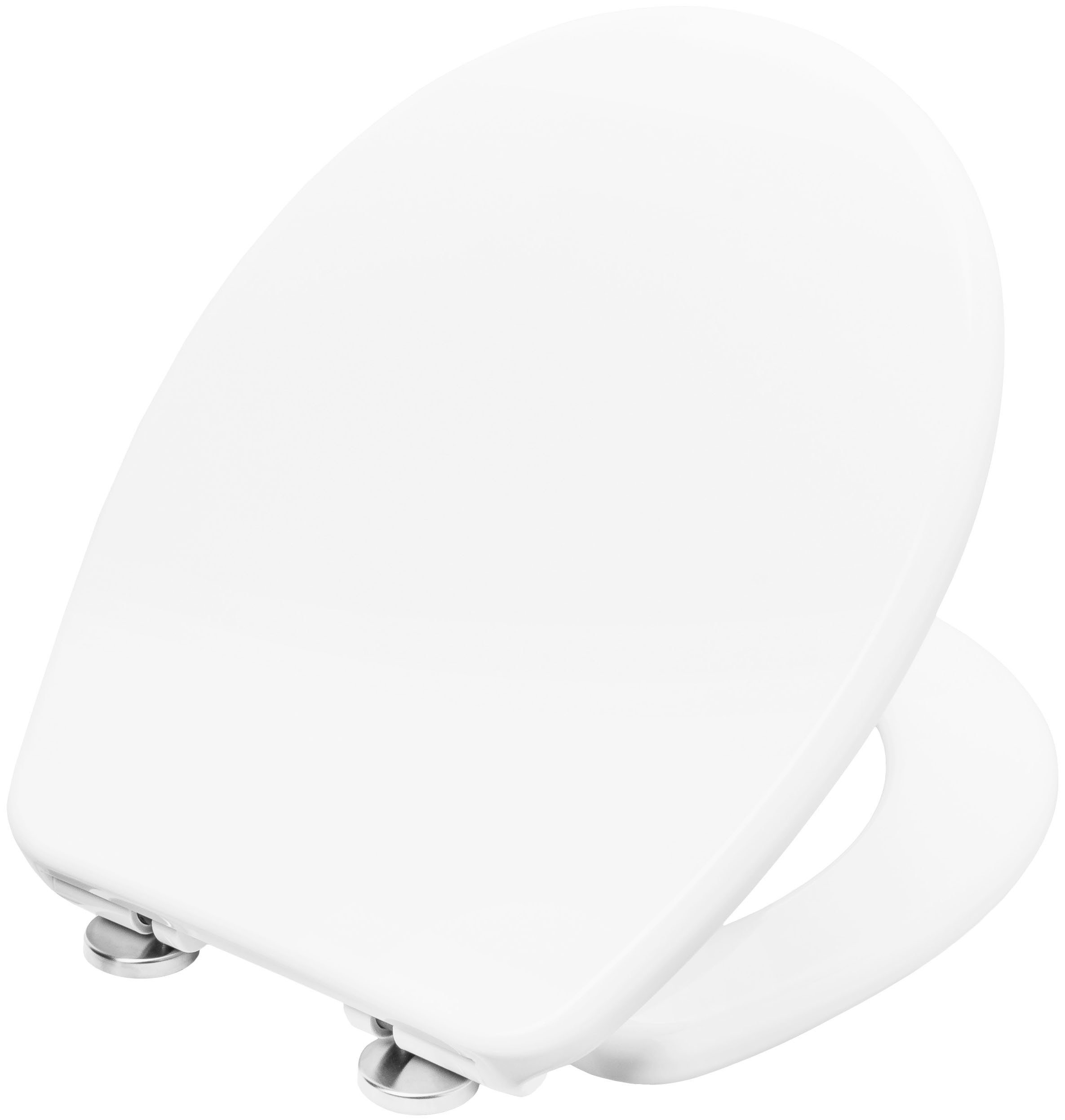 CORNAT WC-Sitz Klassisch weißer Look - Pflegeleichter Duroplast - Quick up