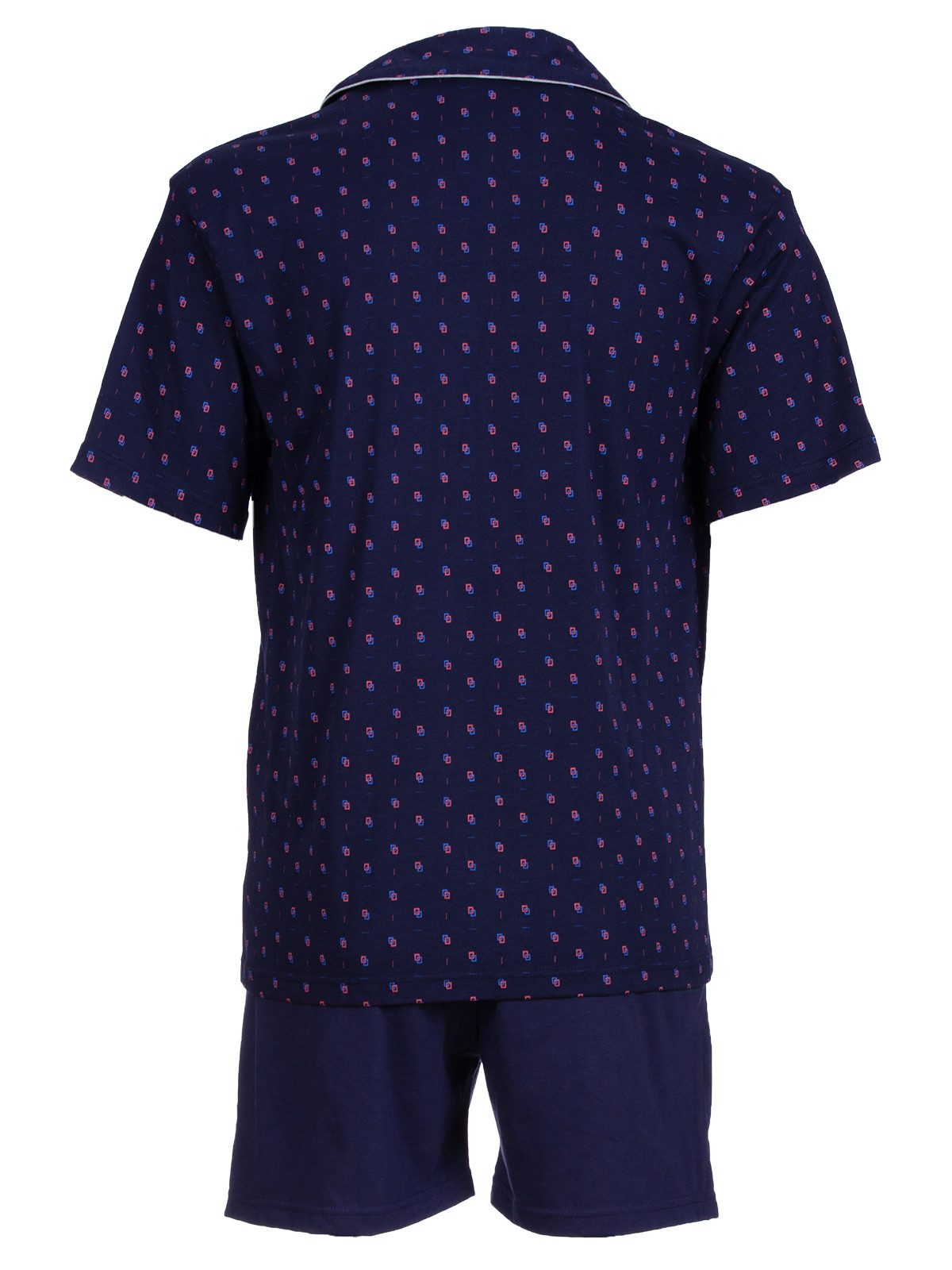 Henry Terre Shorty Karl Uni Shorts mit Paspel Pyjama Set Kurz – Bild 5 von 5