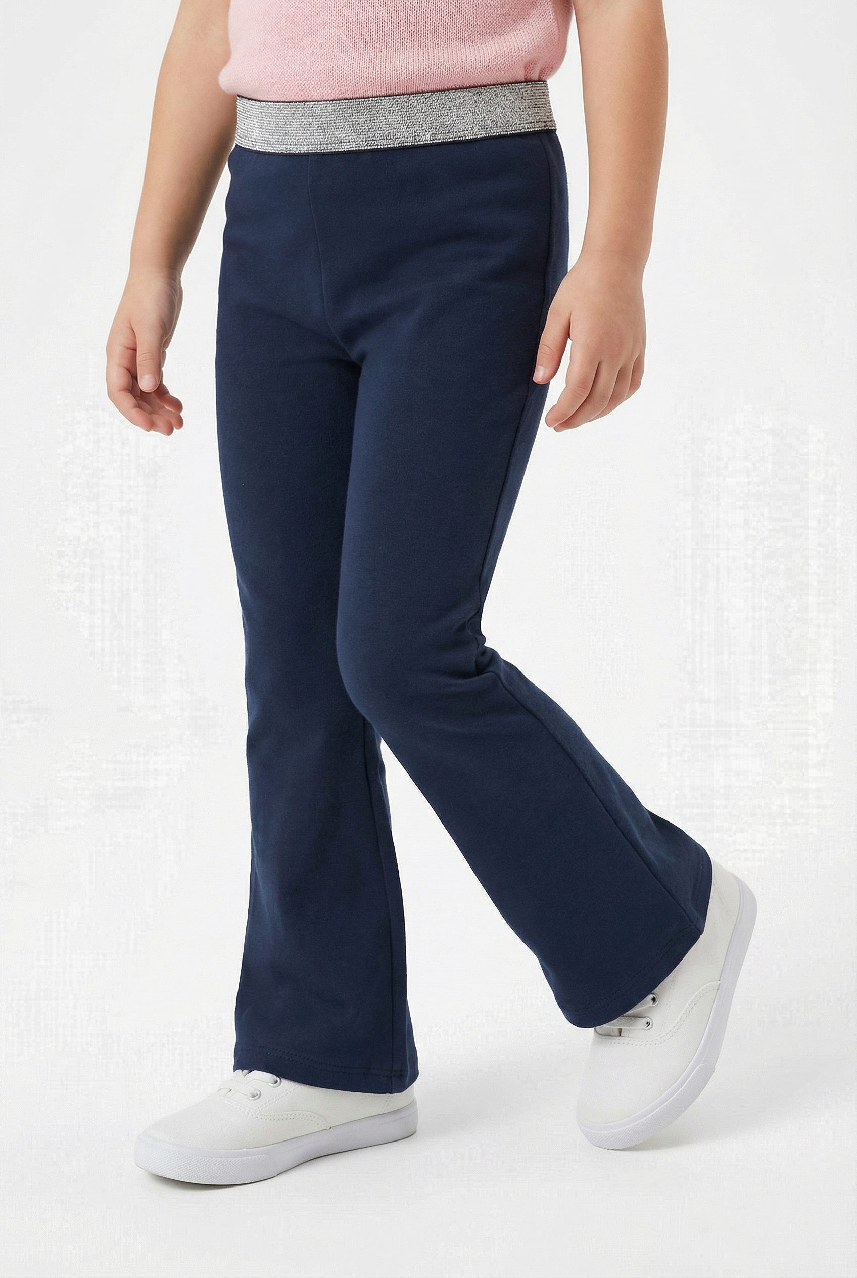 s.Oliver Junior Leggings mit Glitzerbund und leichtem Schlag