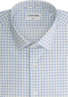 Calvin Klein Kurzarmhemd POPLIN CHECK PRINT SLIM SHIRT