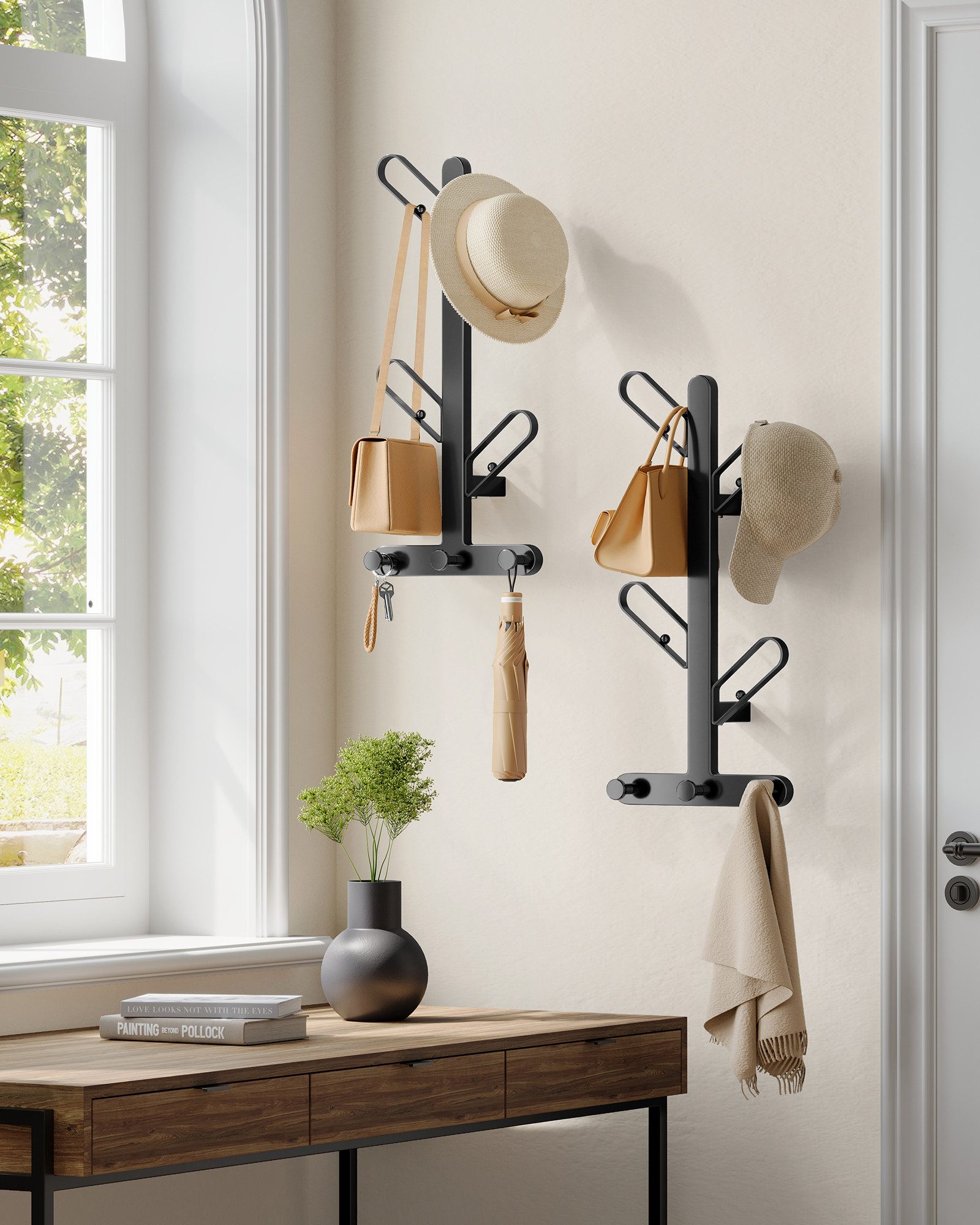 SONGMICS HOME Wandgarderobe Kleiderständer (2 St), günstig online kaufen