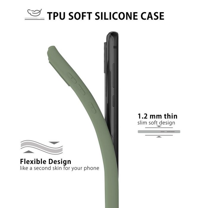 MyGadget Handyhülle Silikon Hülle für Samsung Galaxy S20 - robuste Schutzhülle TPU Case slim Silikonhülle Back Cover ultra kratzfest Handyhülle in Grün