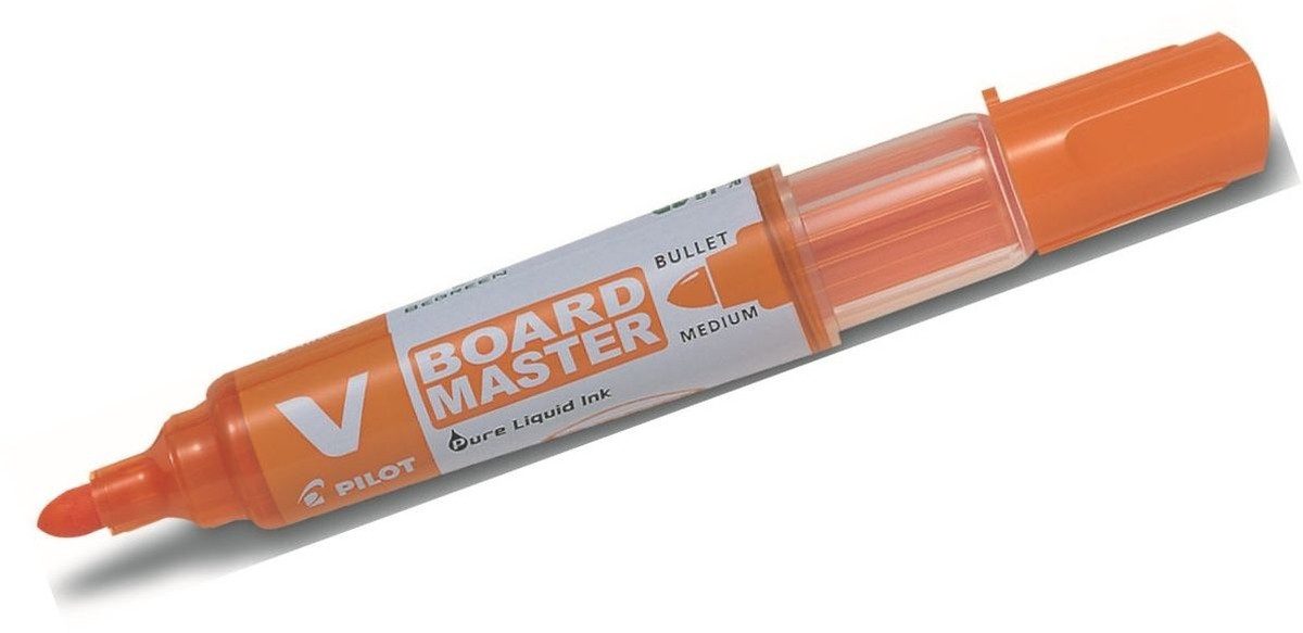 Pilot Pen Whiteboard Marker Whiteboardmarker V Board Master 2,3mm Rundspitze orange (10 Stück)