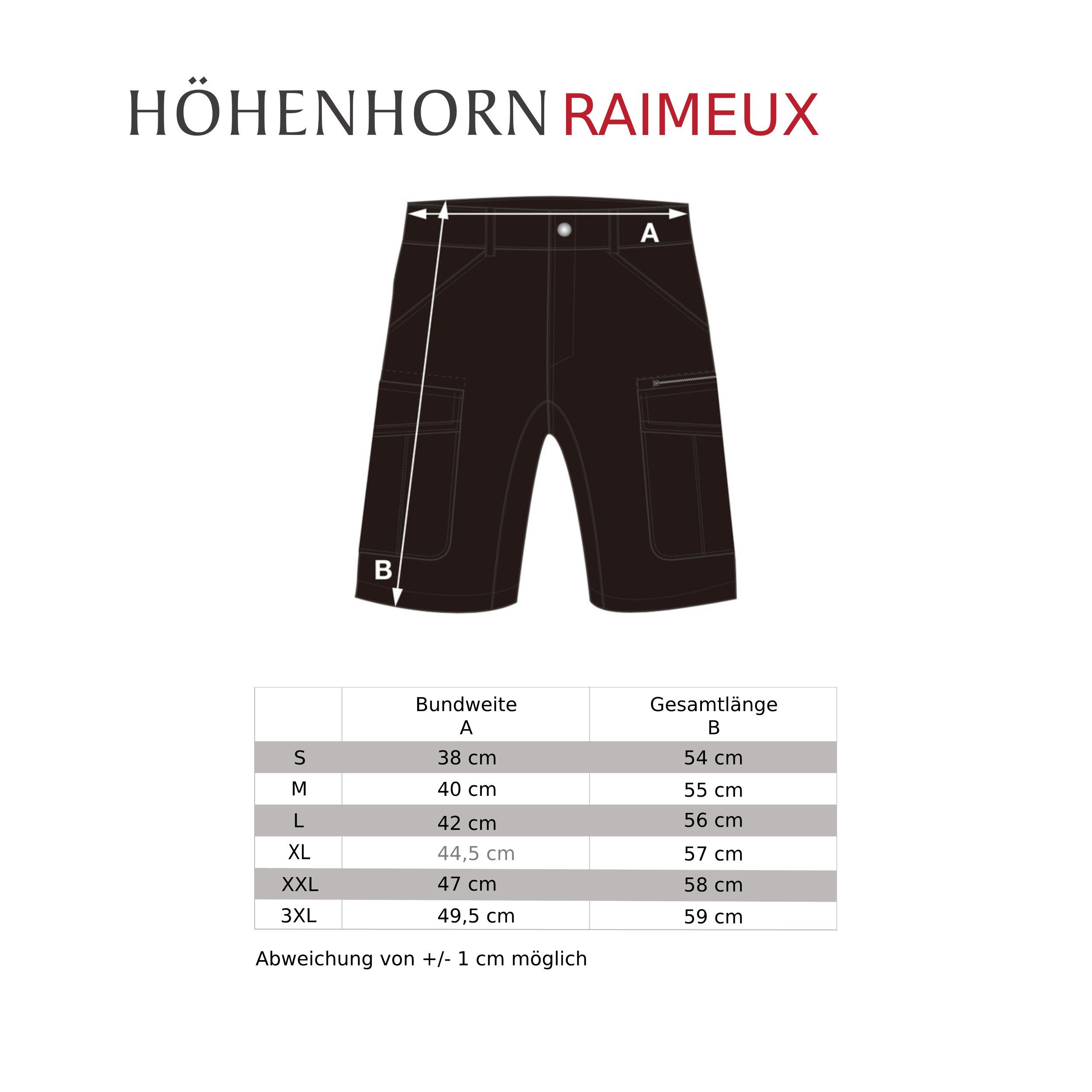 Kurze Cargo Short Shorts Höhenhorn Hose Outdoor Herren Arbeitshose Raimeux Schwarz/Grau