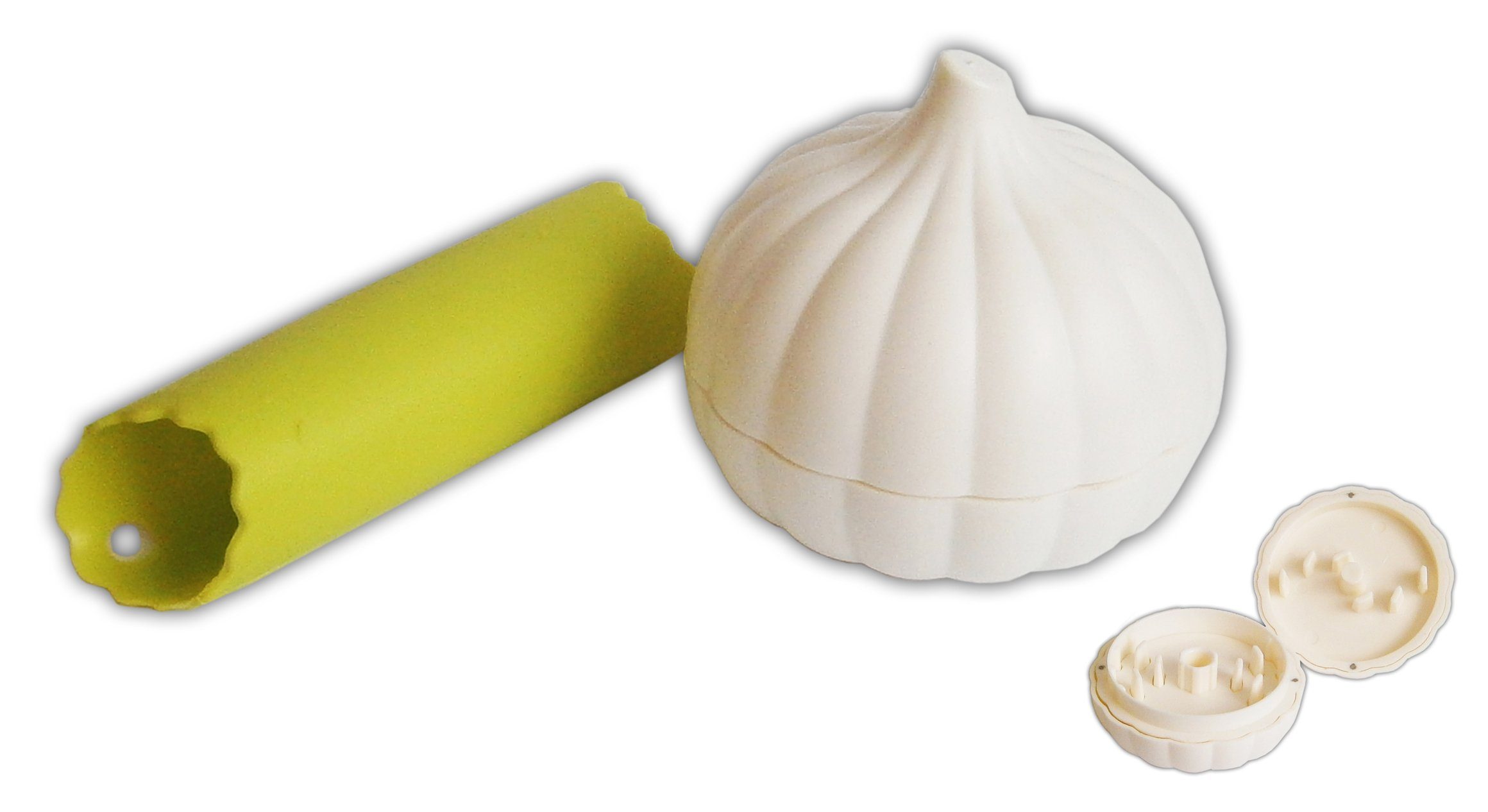 HIT Trading Knoblauchschneider KNOBLAUCH-HACKER Knoblauchschäler Set Knoblauchpresse 89, Kunststoff, Knoblauchschneider Schneider Zerkleiner