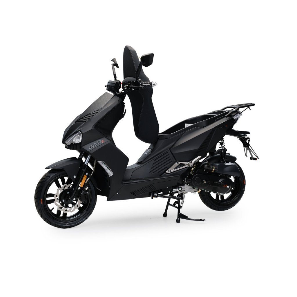 Burnout Mofaroller Euro 5 50ccm 5, Bad Matt Alarmanlage, S km/h, Motorroller, Tacho Keyless Sport 25km/h ccm, Digital Roller 25 Go, Euro 50 Schwarz