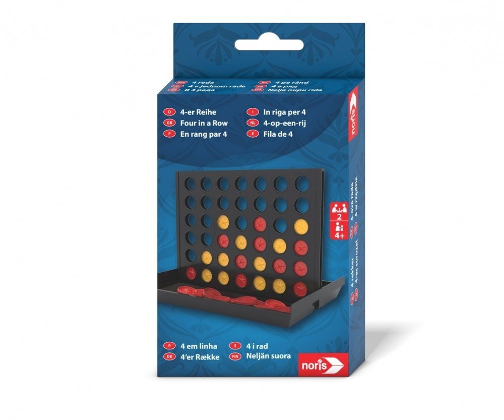 Noris Spiel Familienspiel Strategiespiel 4er Reihe 606102061
