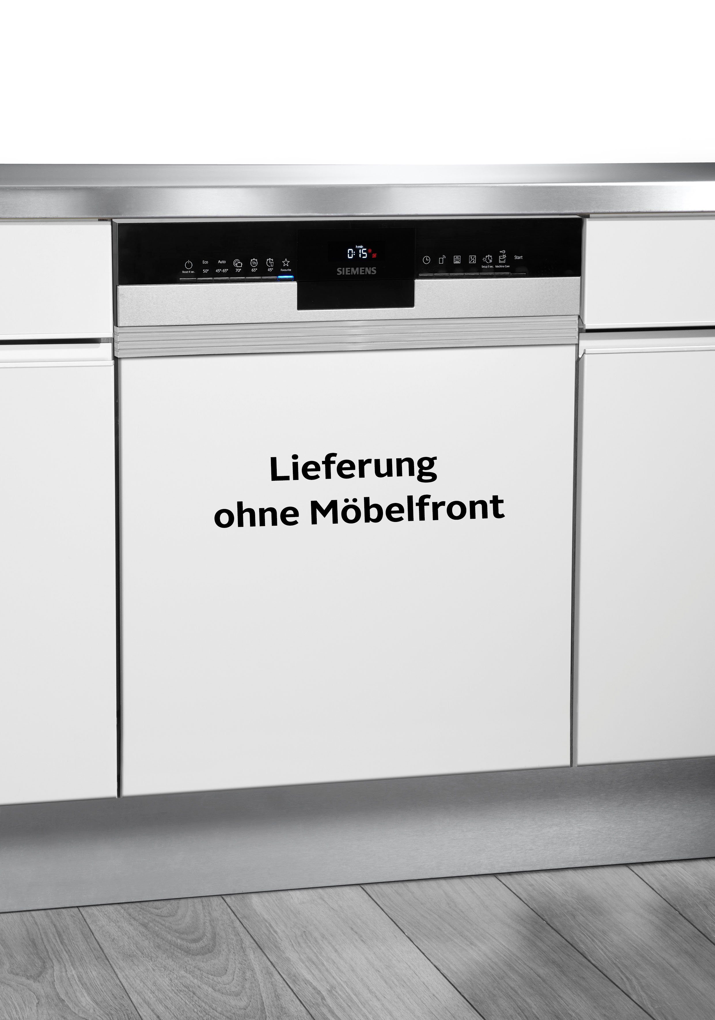 SIEMENS teilintegrierbarer Geschirrspüler iQ300, SN53ES15BE, Maßgedecke 13