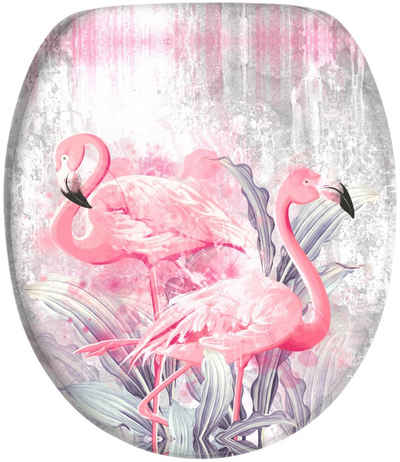 Sanilo WC-Sitz Flamingo, mit Absenkautomatik, BxL: 37,7 x 42,0 - 47,0 cm