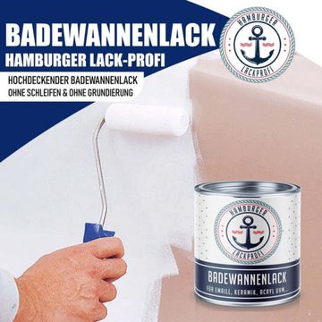 Hamburger Lack-Profi Lack 2K Badewannenlack RAL 9004 Signalschwarz - Glänzend / Seidenmatt / Mat