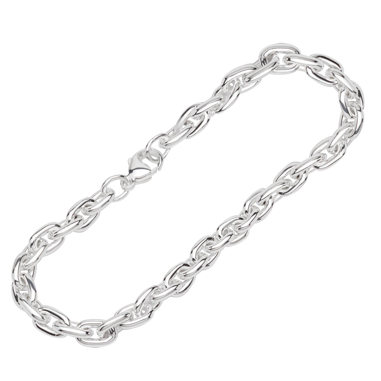 NKlaus Silberarmband 925 (1 Made 22,5cm Langankerkette Silber in Stück), Germany Sterling Armband