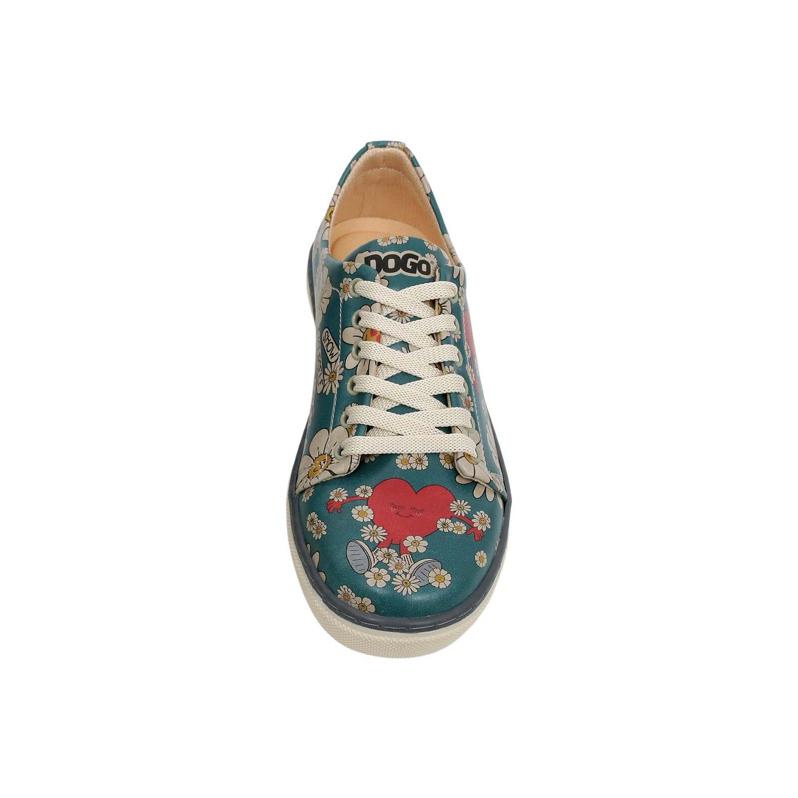 DOGO Classic Schnürsneaker Show Yourself More Love Damen Sneaker Sneaker Handgefertigt – Bild 4 von 5