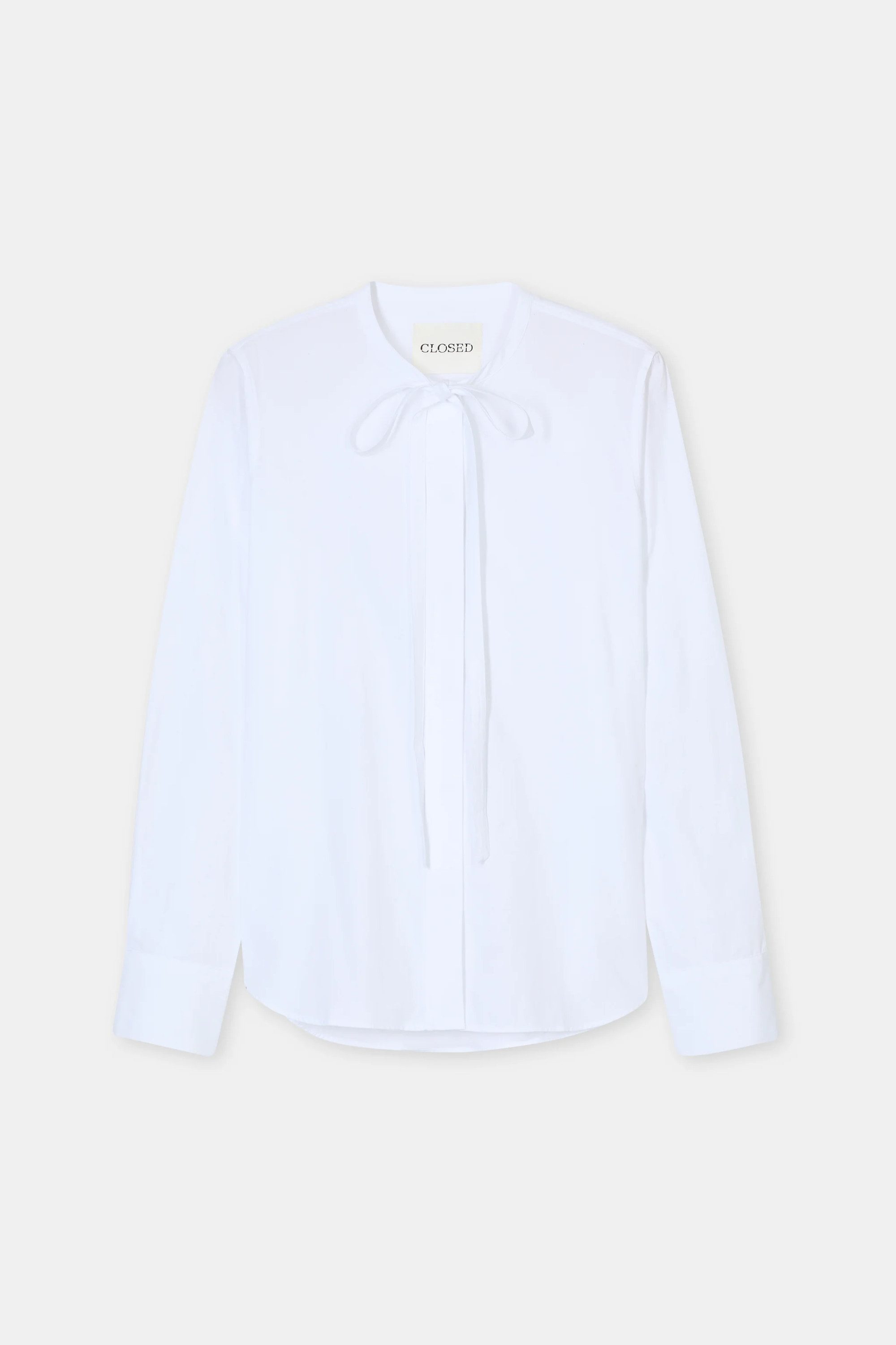 CLOSED Langarmbluse Strap bow tie blouse